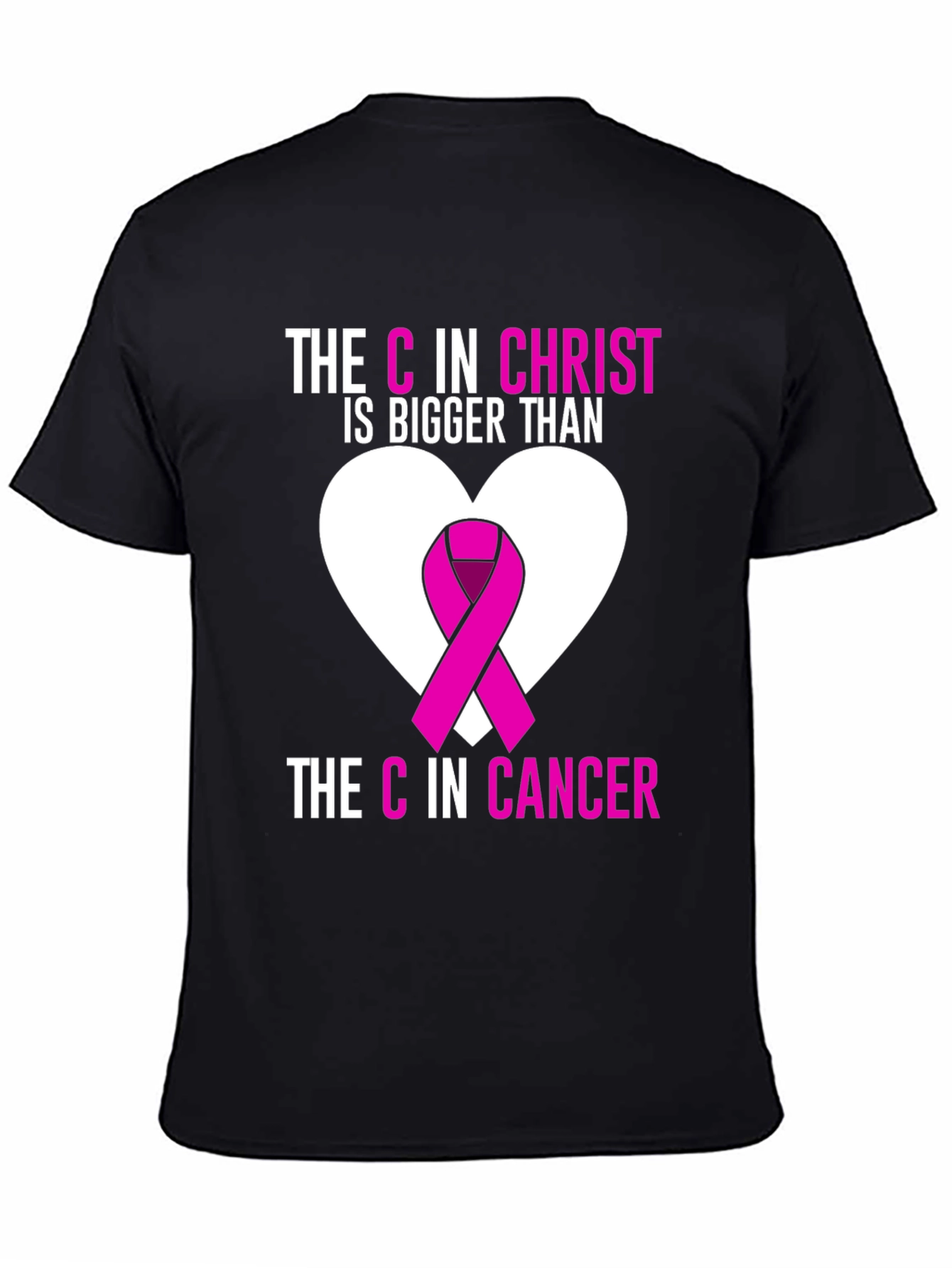 Faith Over Fear T-Shirt: Christ Over Cancer Awareness
