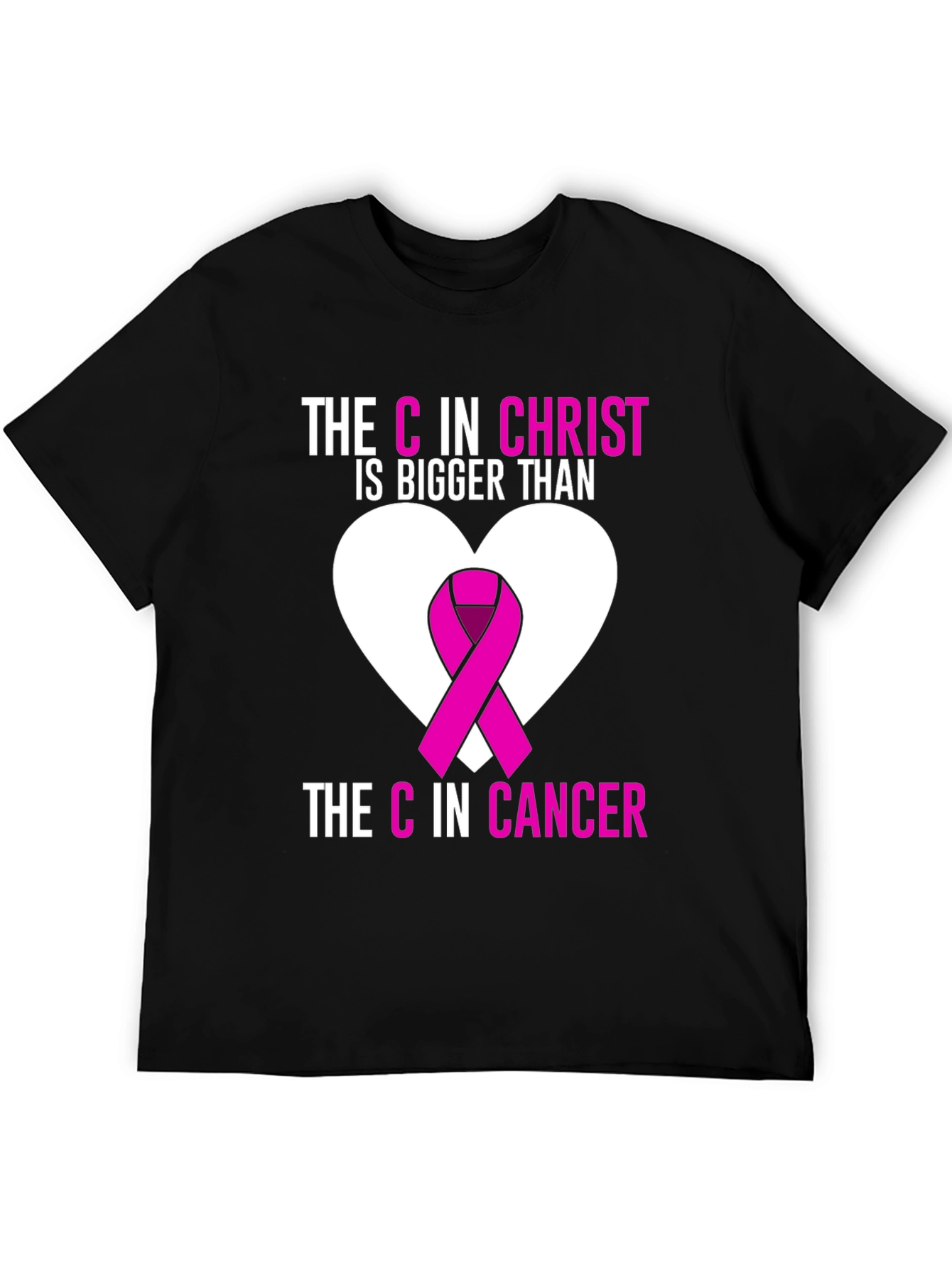 Faith Over Fear T-Shirt: Christ Over Cancer Awareness