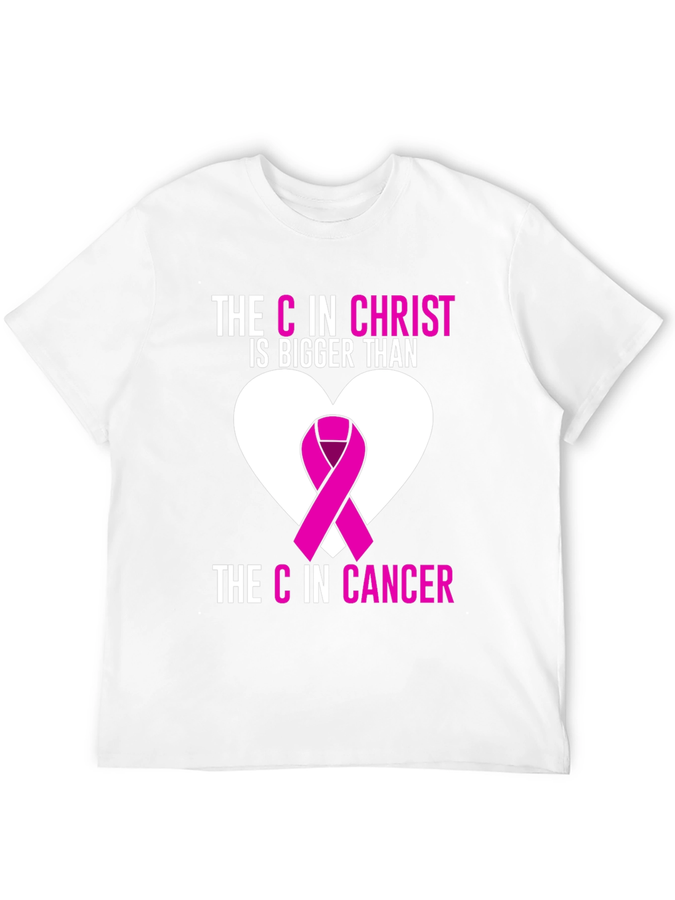 Faith Over Fear T-Shirt: Christ Over Cancer Awareness