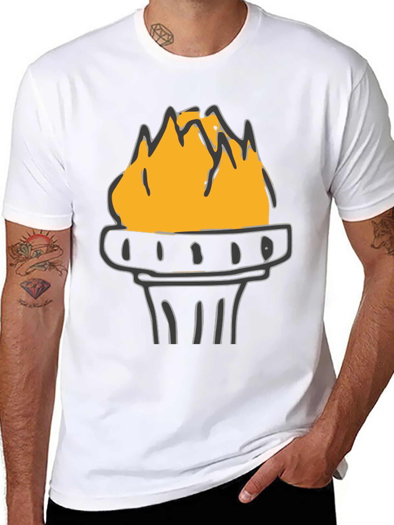 Torch Graphic Tee - Bold Statement Shirt