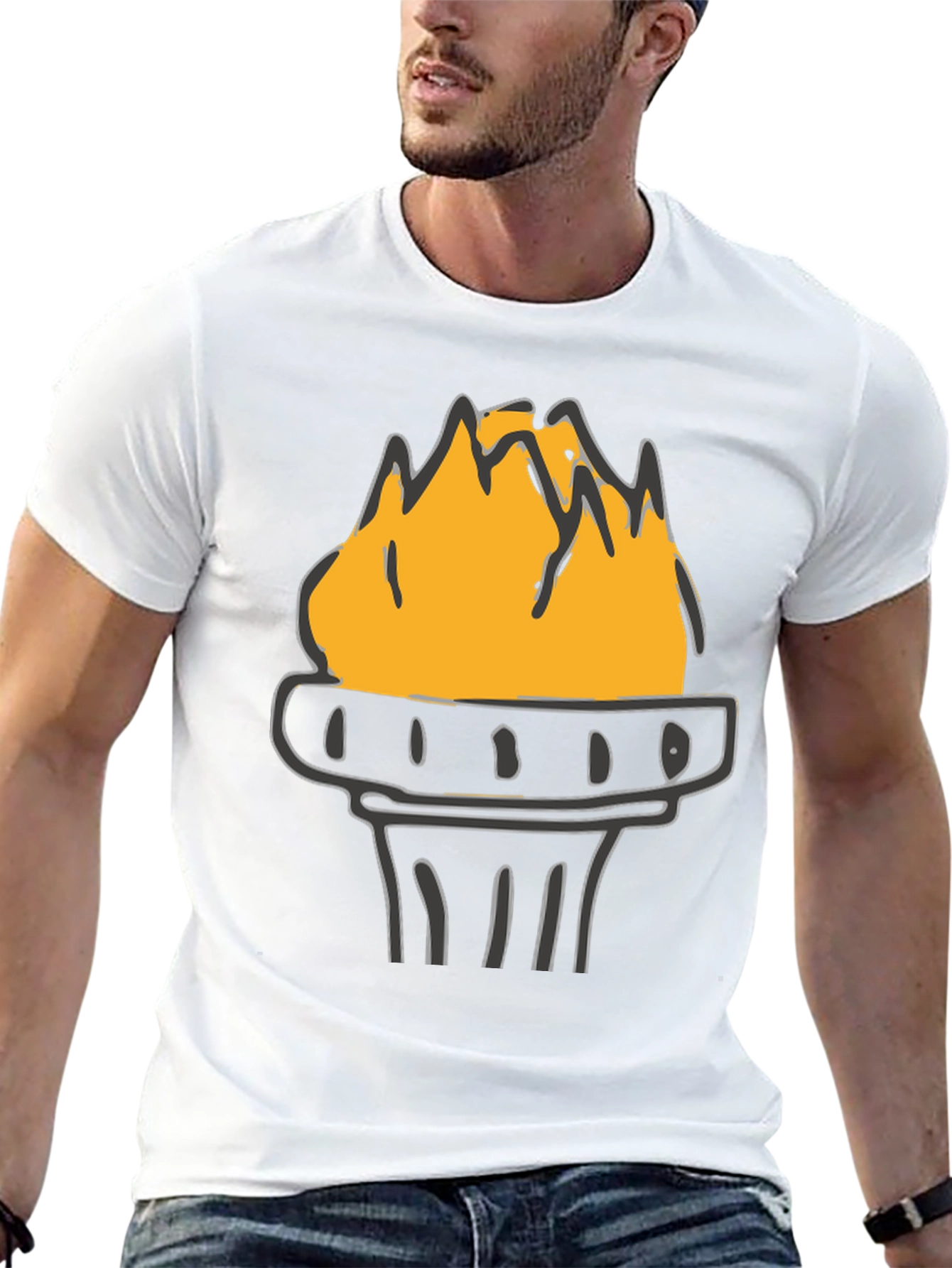Torch Graphic Tee - Bold Statement Shirt