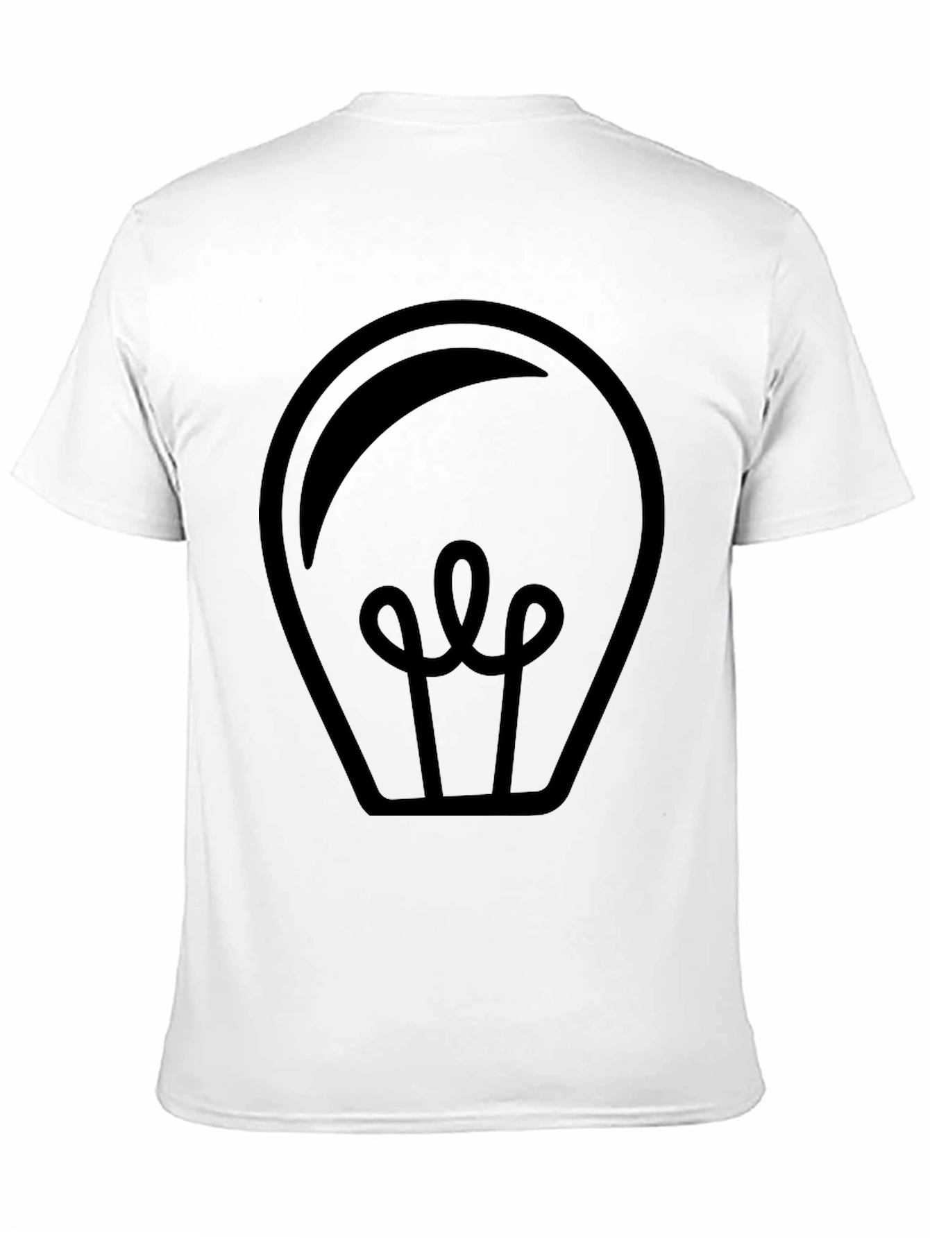Black Graphic Tee - Light Bulb Design