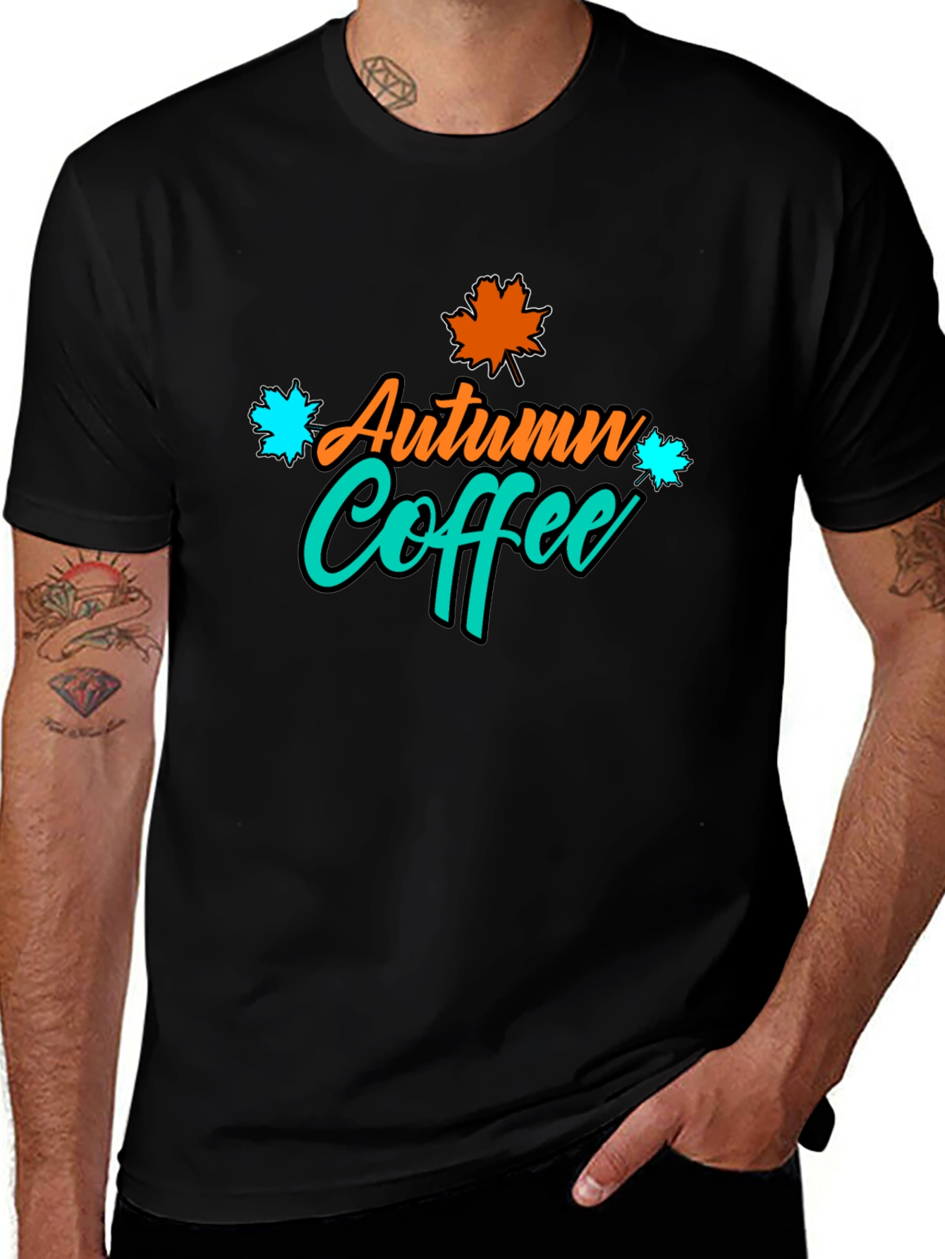 Autumn Coffee Graphic Tee - Fall Vibes