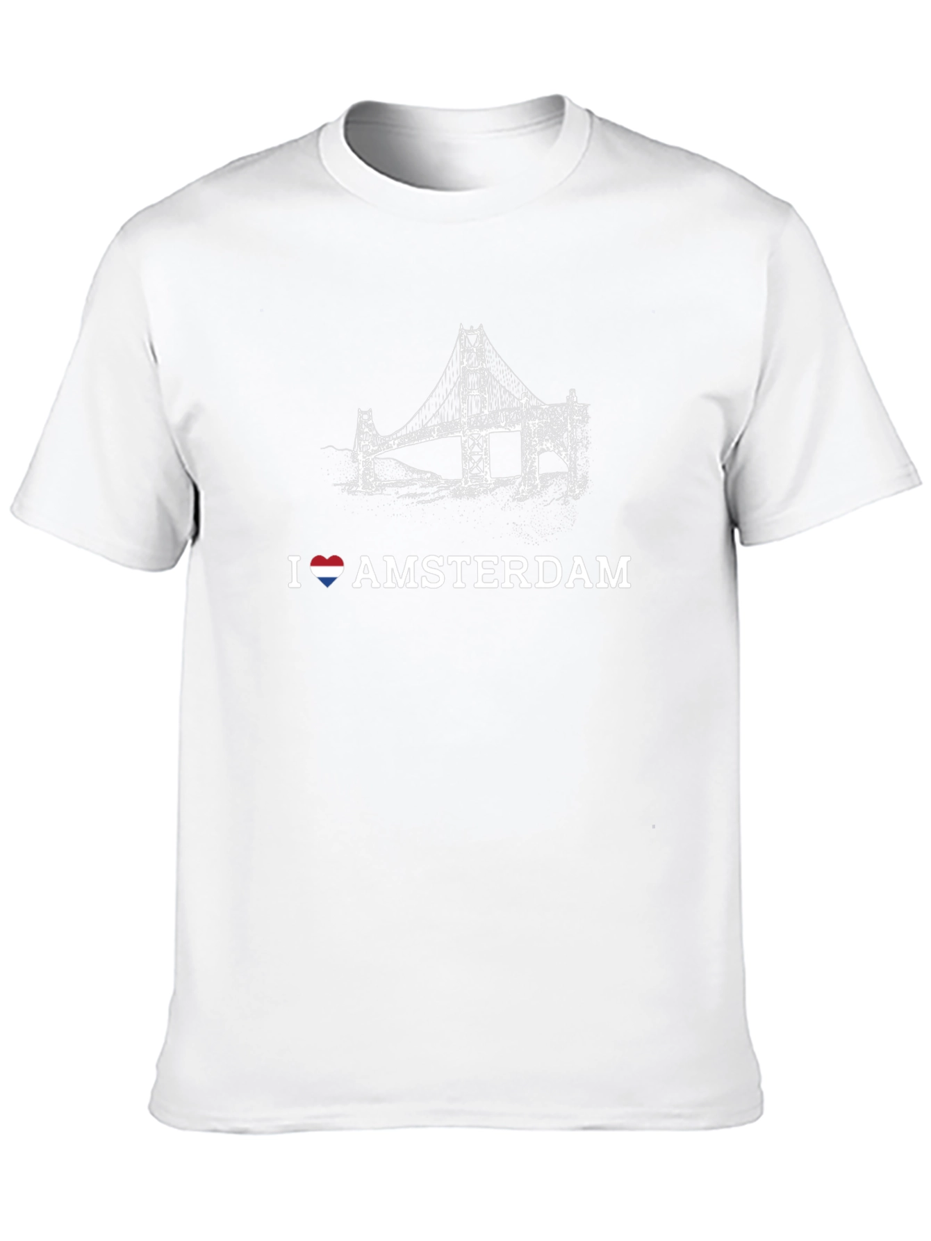 I Heart Amsterdam Black Graphic T-Shirt