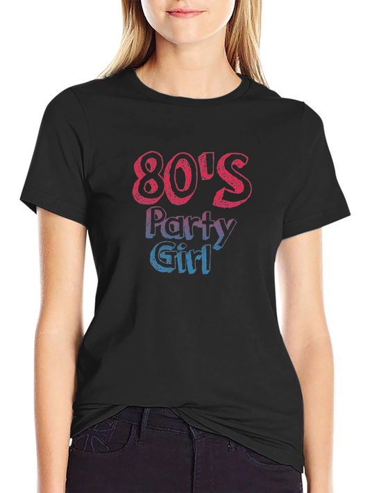 80s Party Girl Graphic T-Shirt