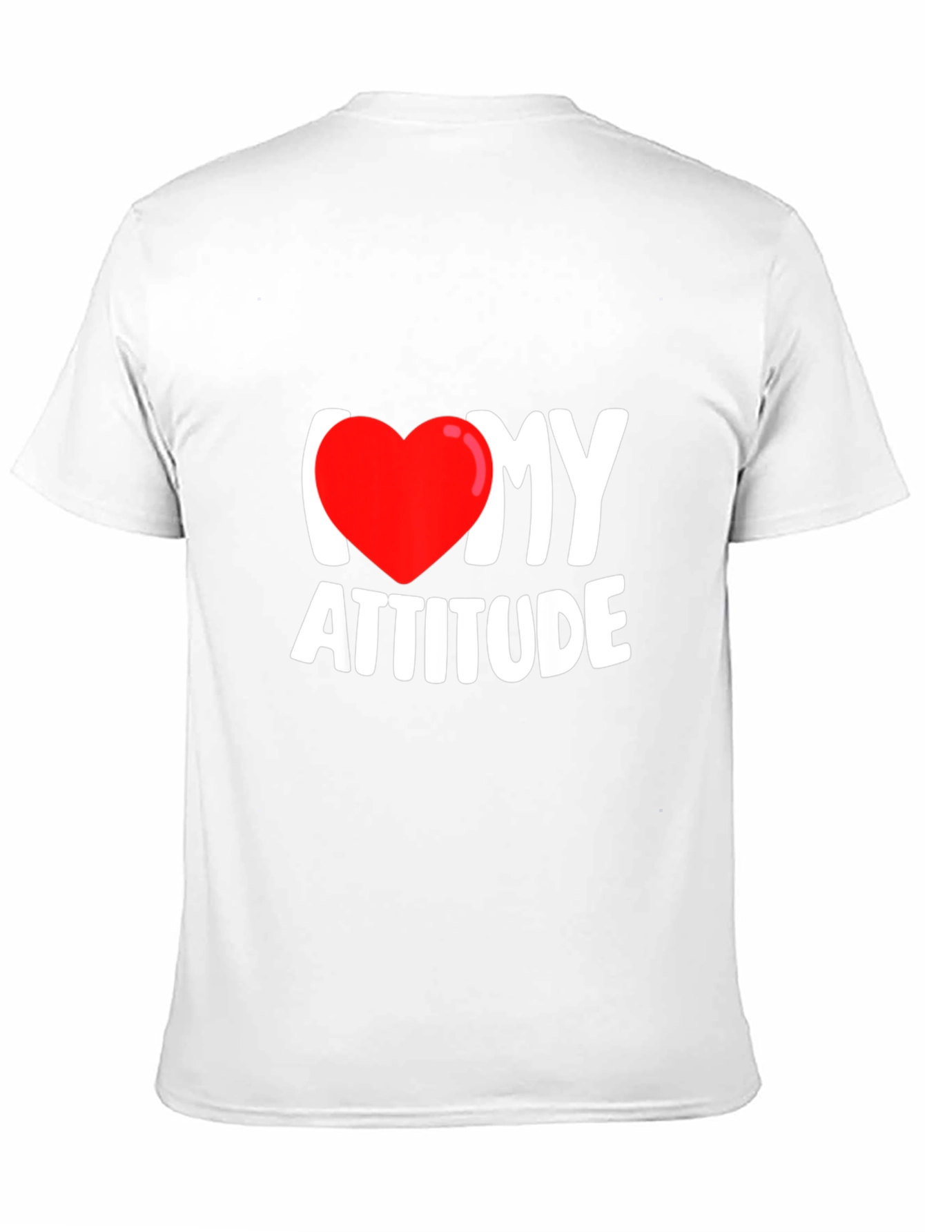 I Heart My Attitude Black Graphic Tee