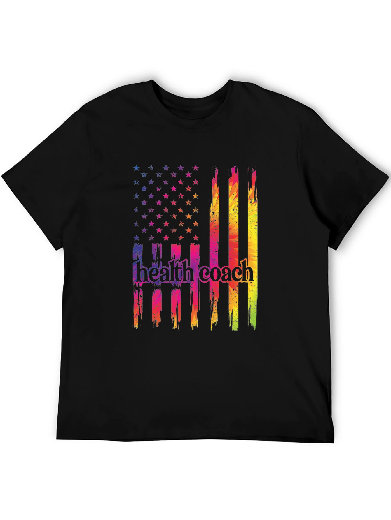 Health Coach USA Flag Graphic T-Shirt