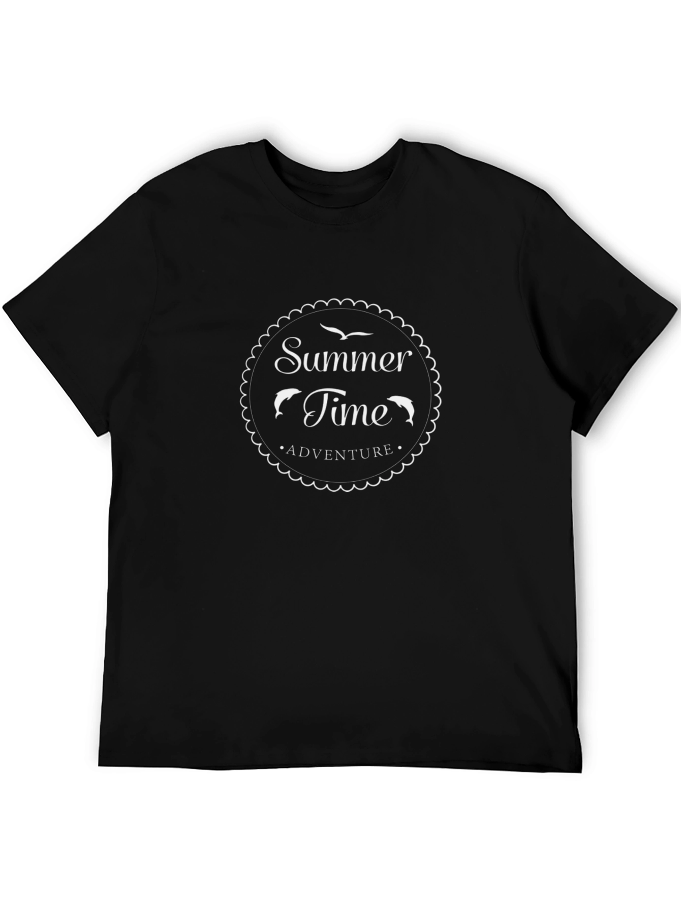Summer Time Adventure Black T-Shirt
