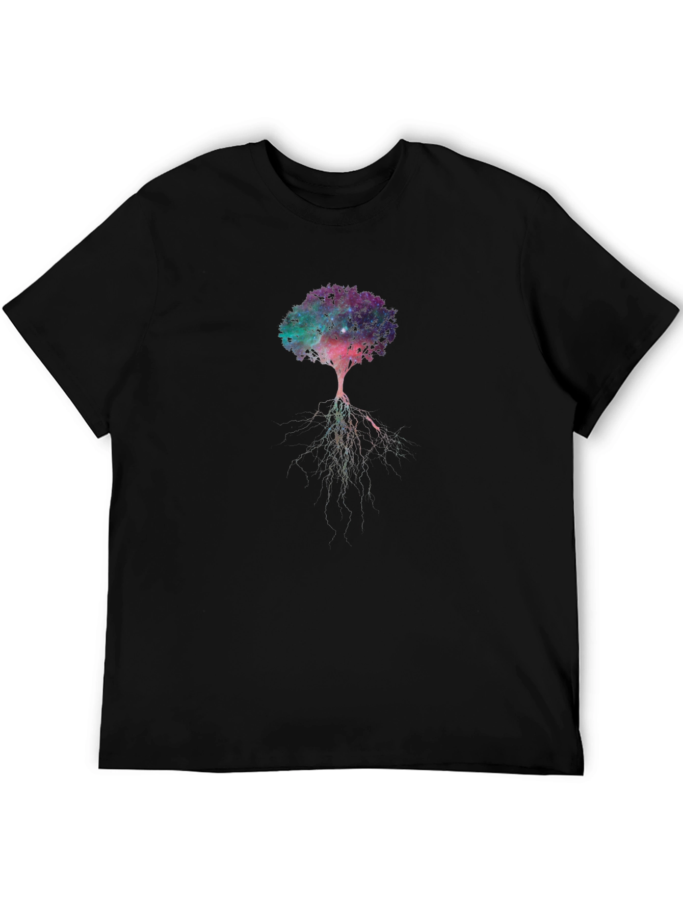 Galaxy Tree Black T-Shirt