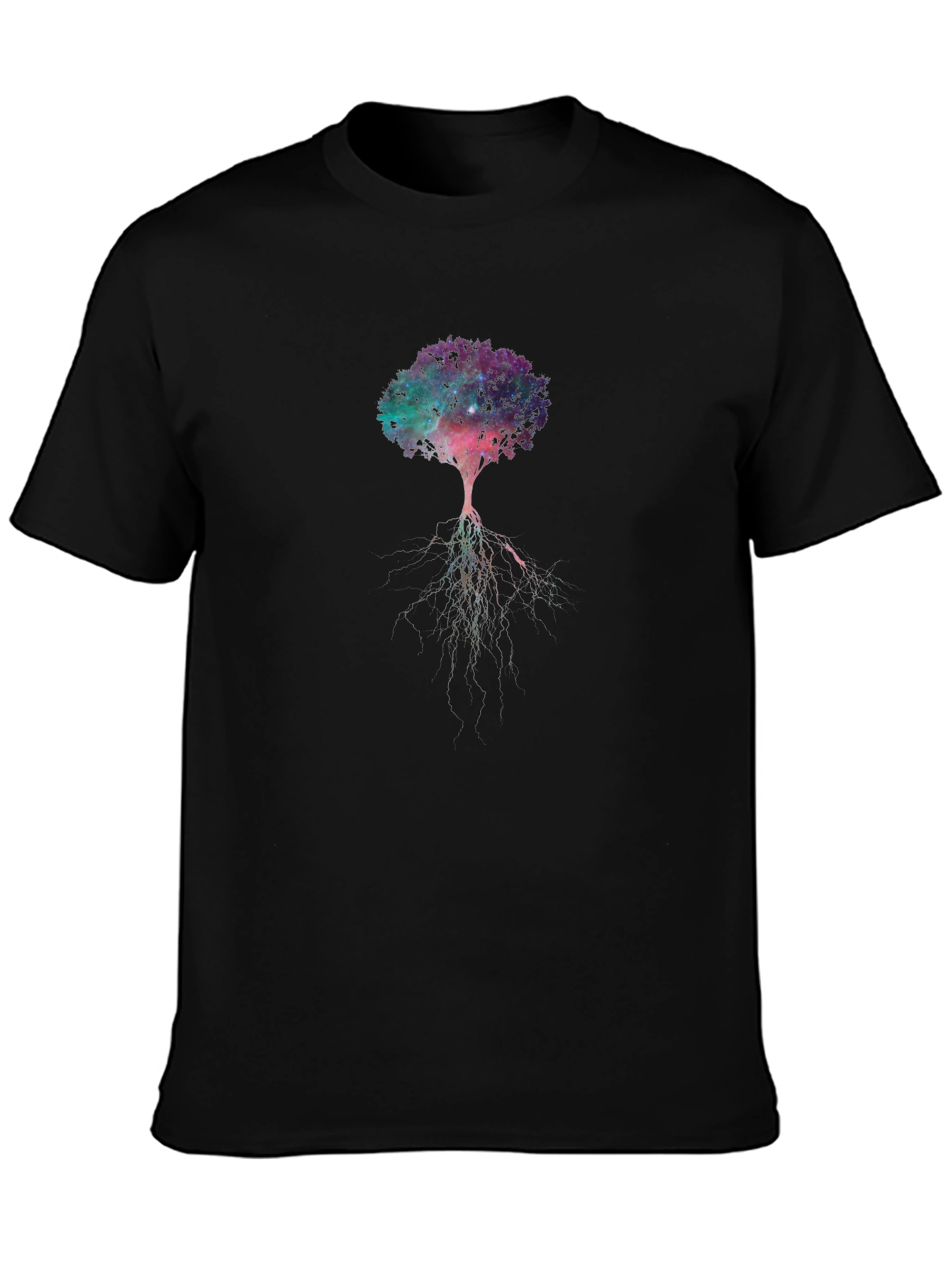 Galaxy Tree Black T-Shirt