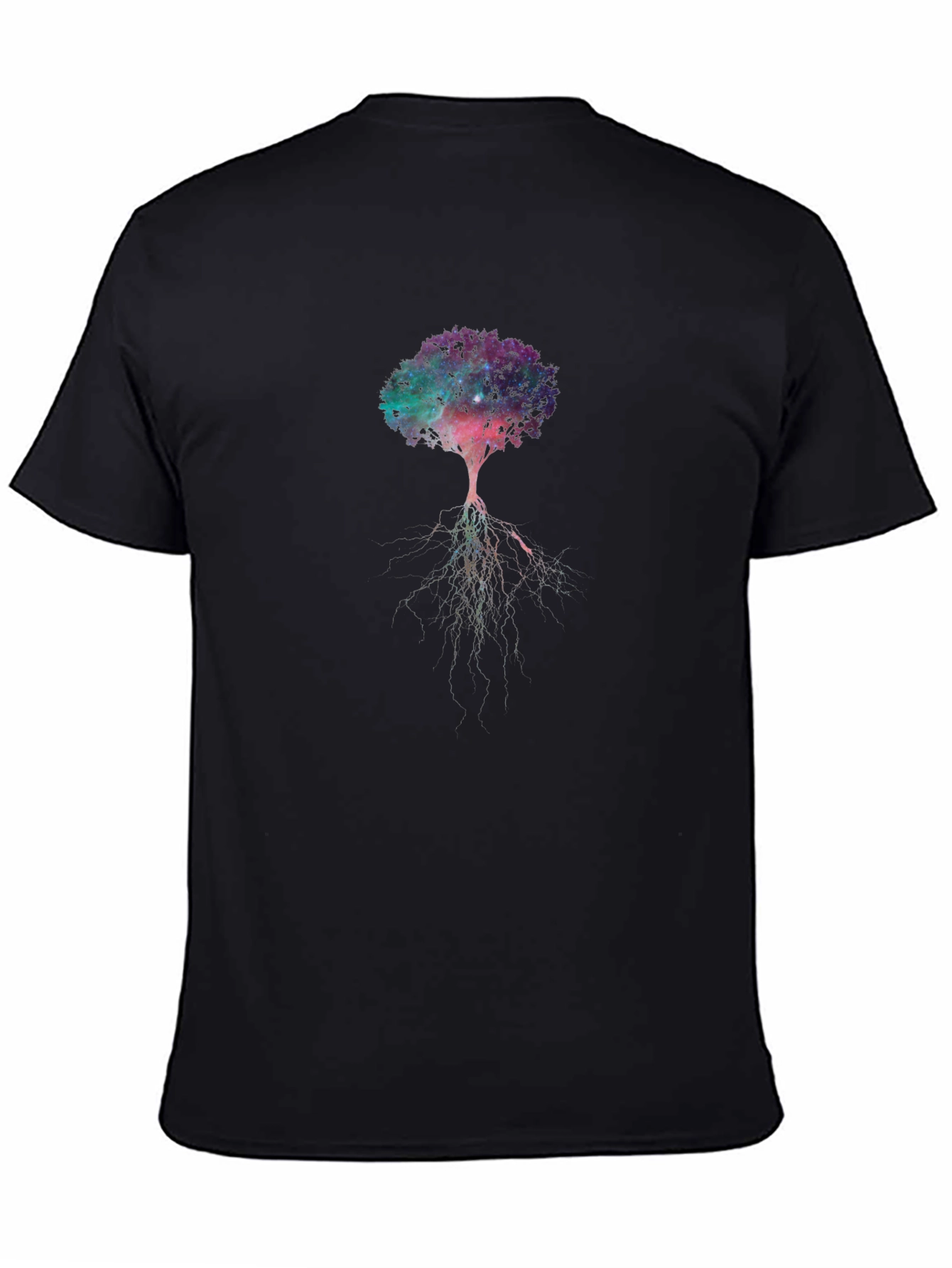 Galaxy Tree Black T-Shirt