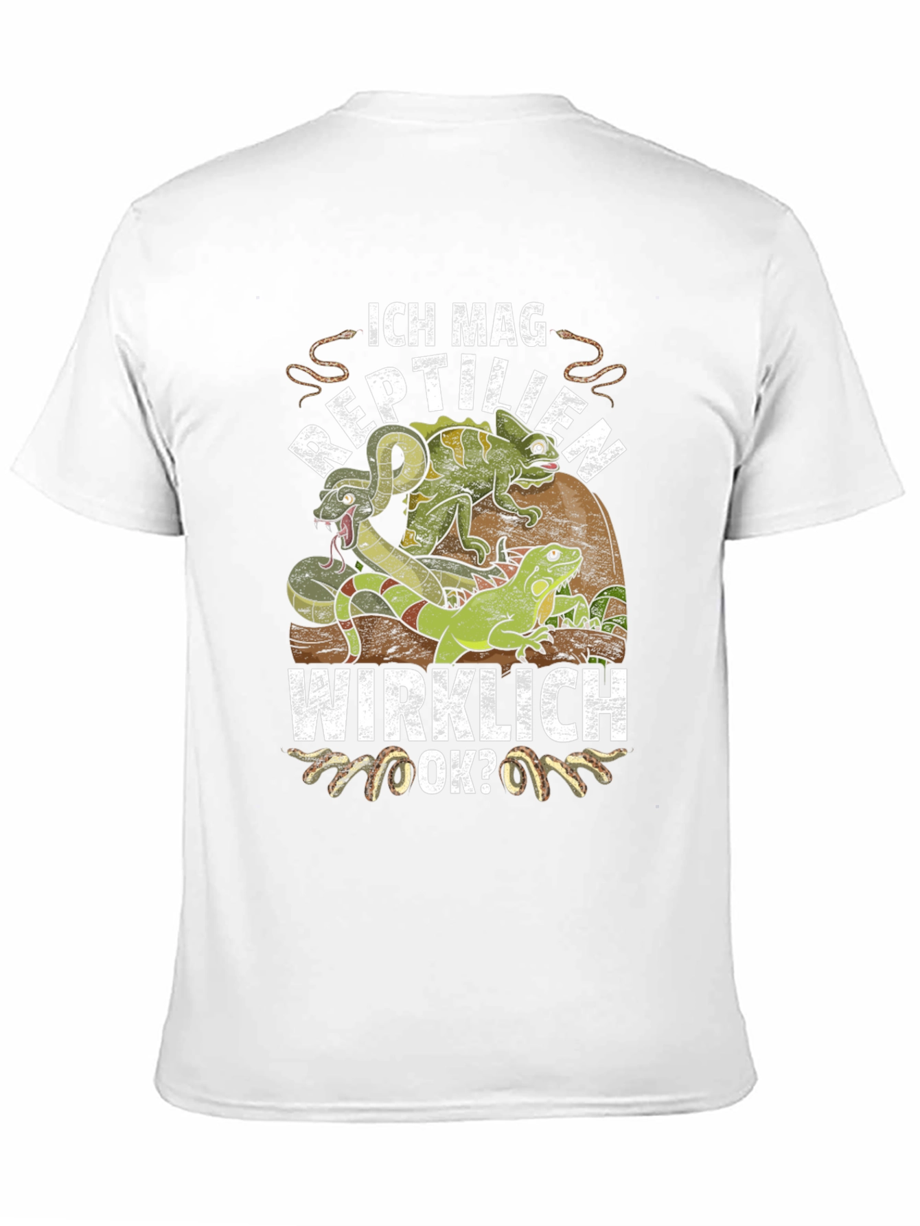 Ich Mag Reptilien T-Shirt - Reptile Lover Tee