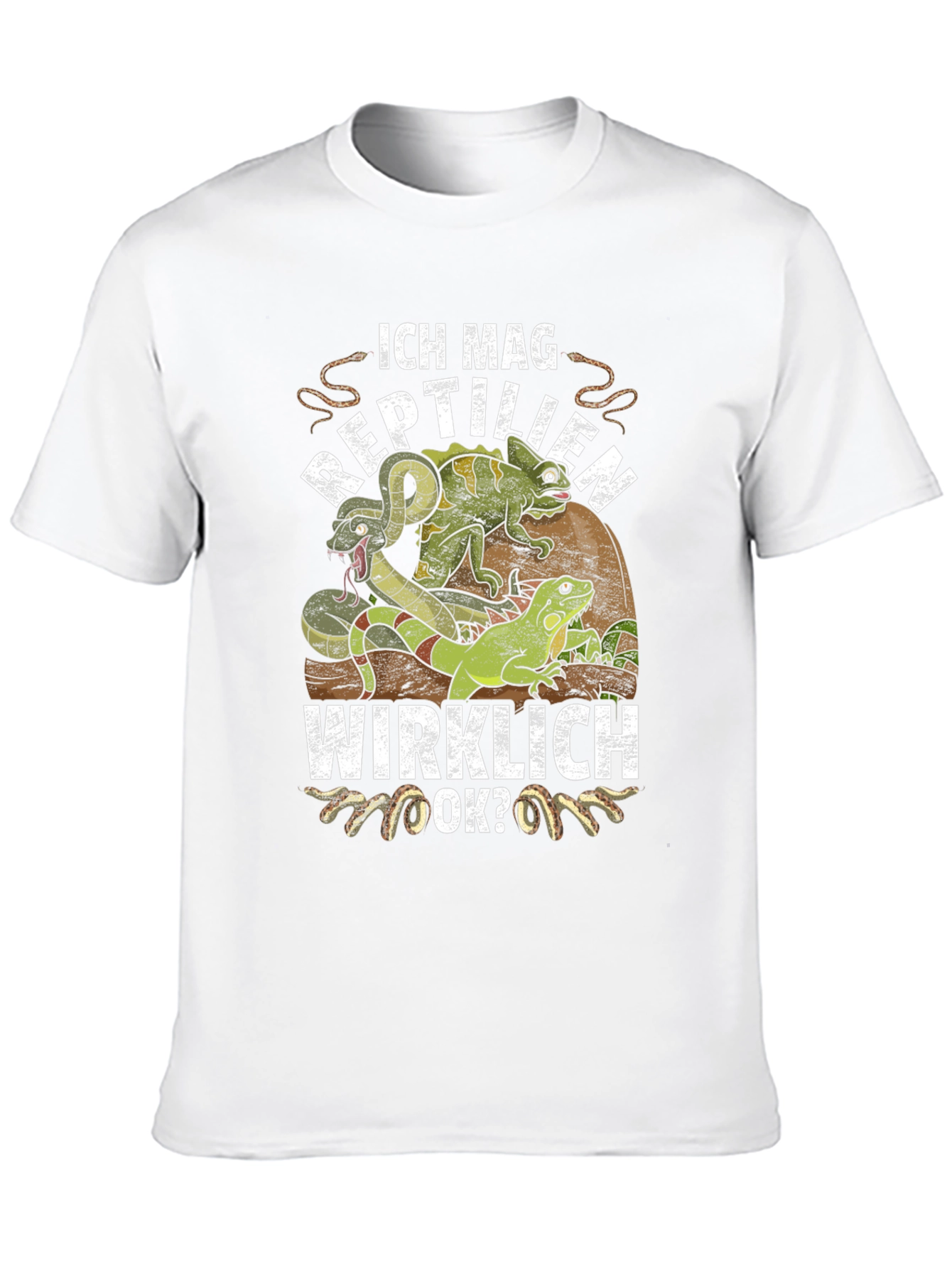 Ich Mag Reptilien T-Shirt - Reptile Lover Tee
