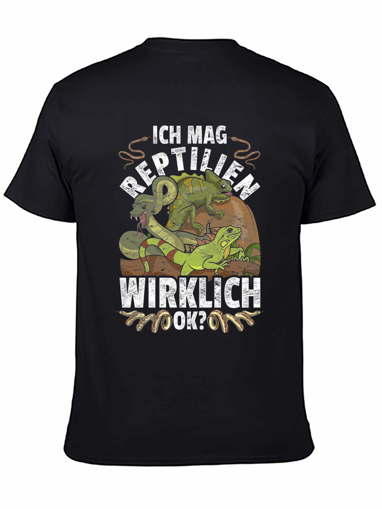 Ich Mag Reptilien T-Shirt - Reptile Lover Tee