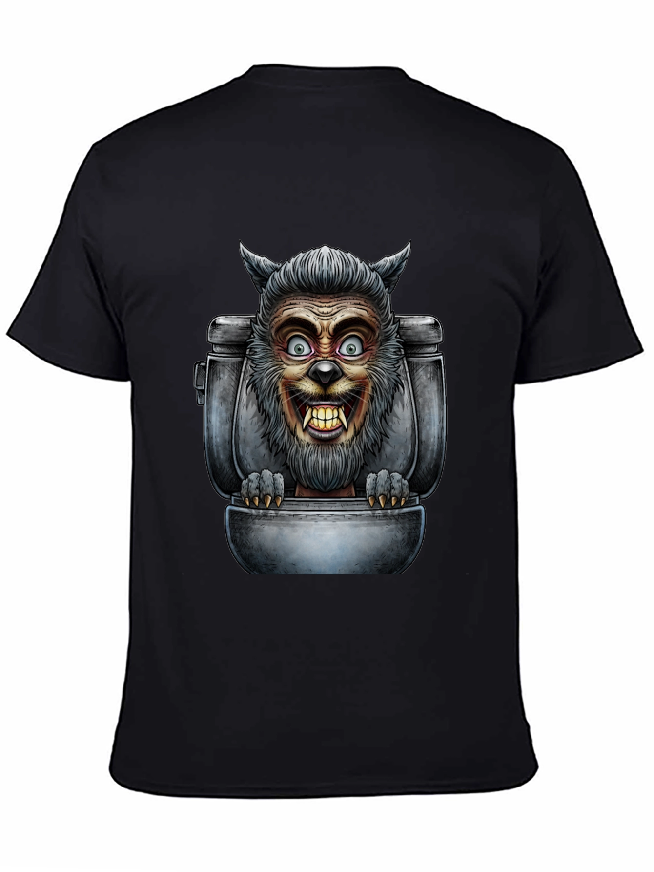 Werewolf Toilet Humor T-Shirt