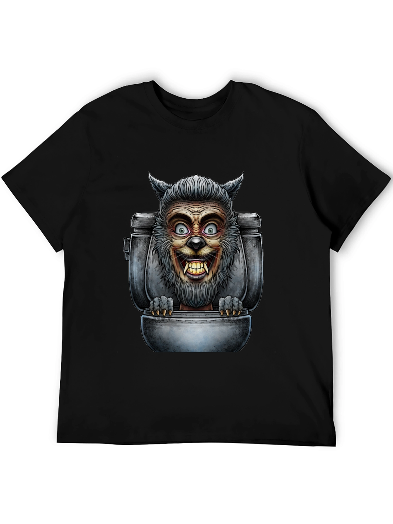Werewolf Toilet Humor T-Shirt
