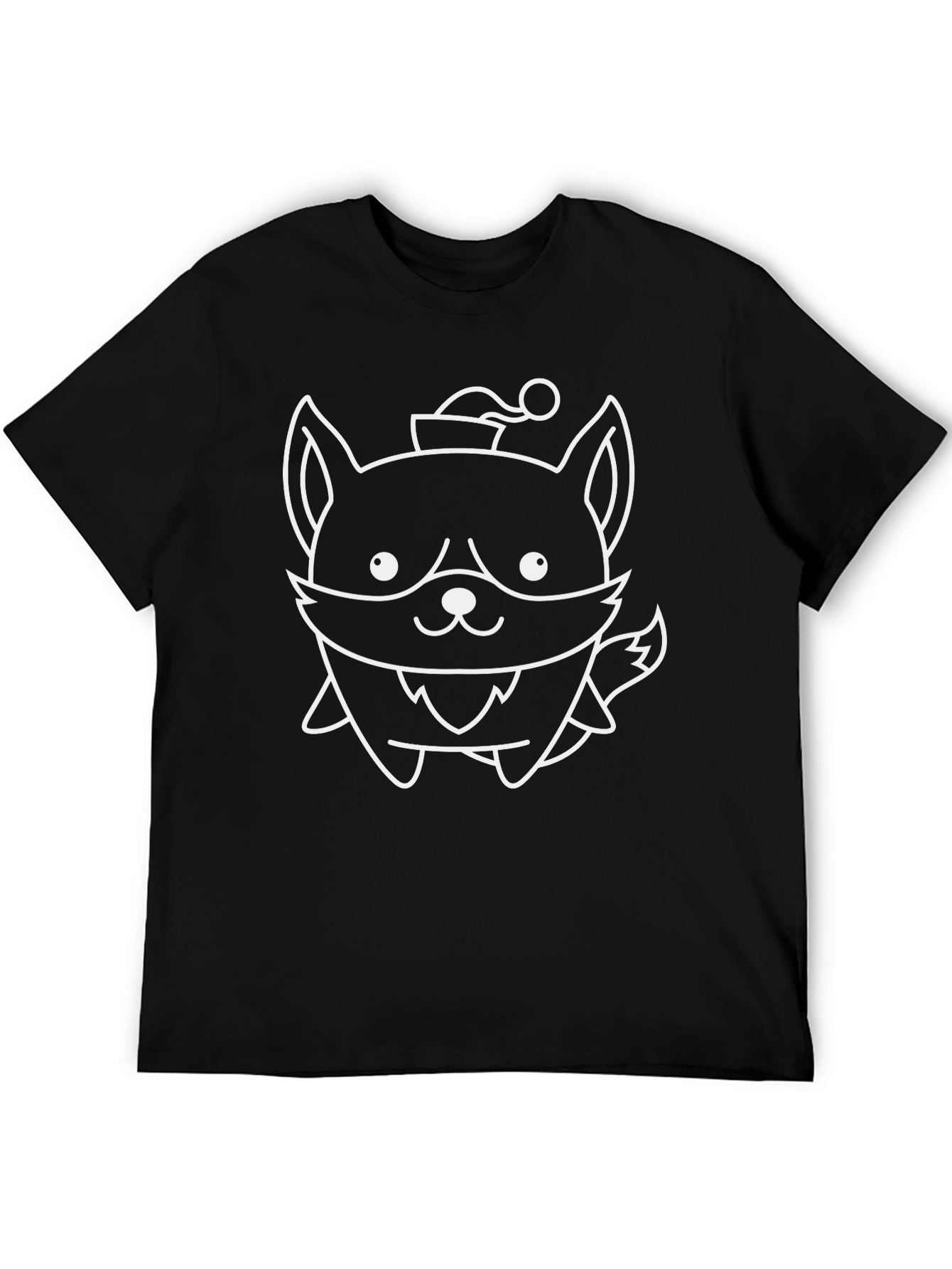 Festive Fox Tee - Holiday Cartoon Style