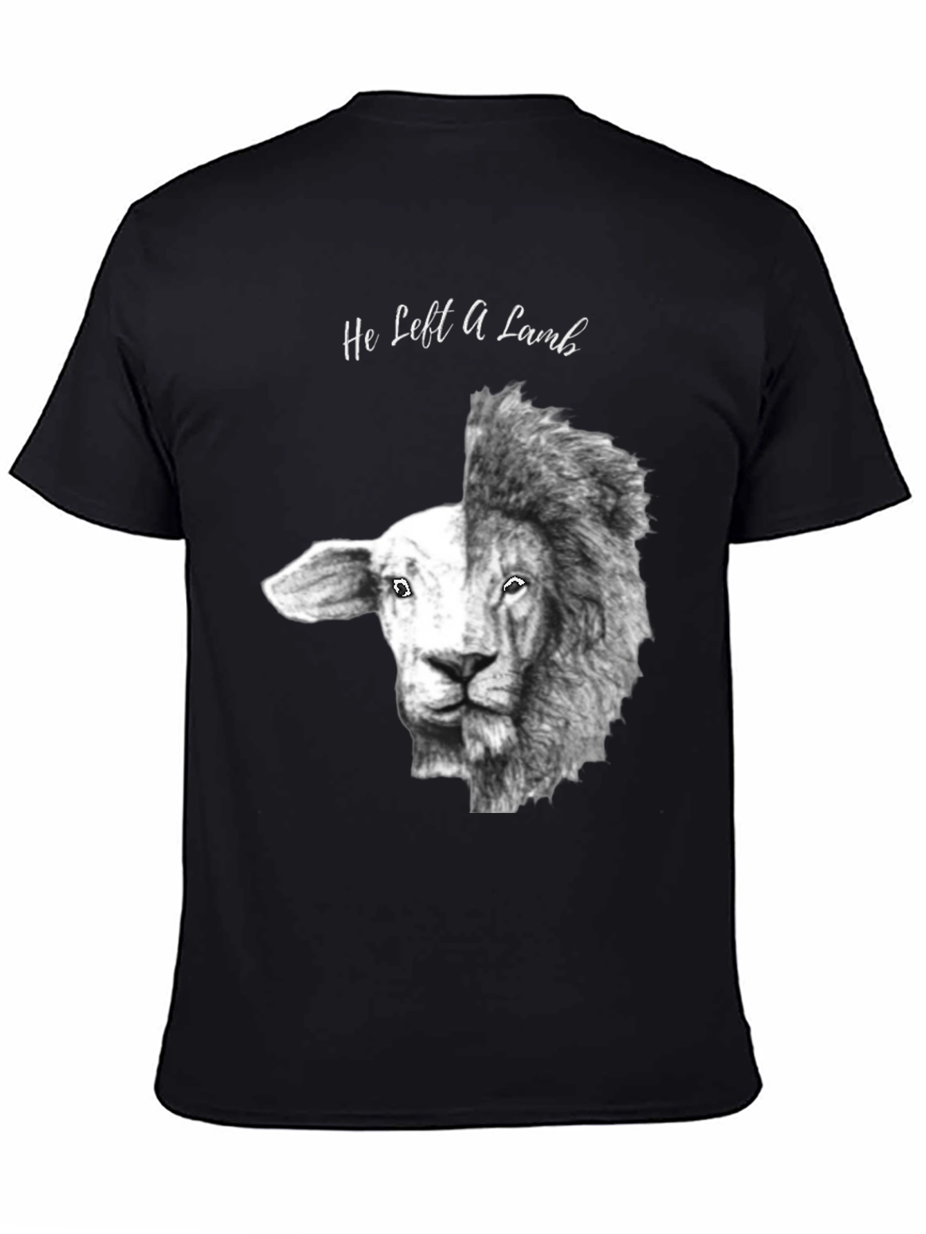 He Left A Lamb Lion Graphic Tee