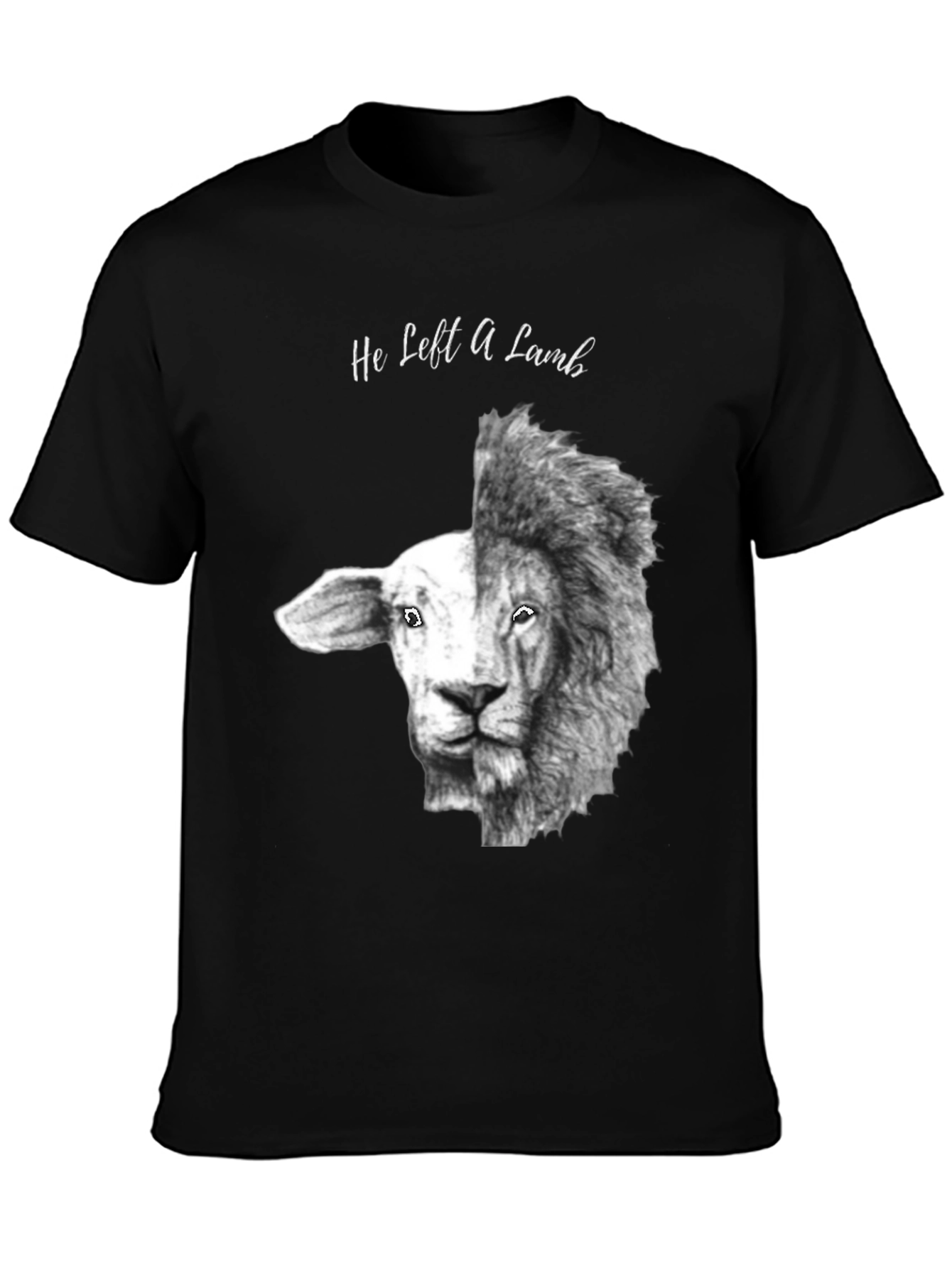He Left A Lamb Lion Graphic Tee
