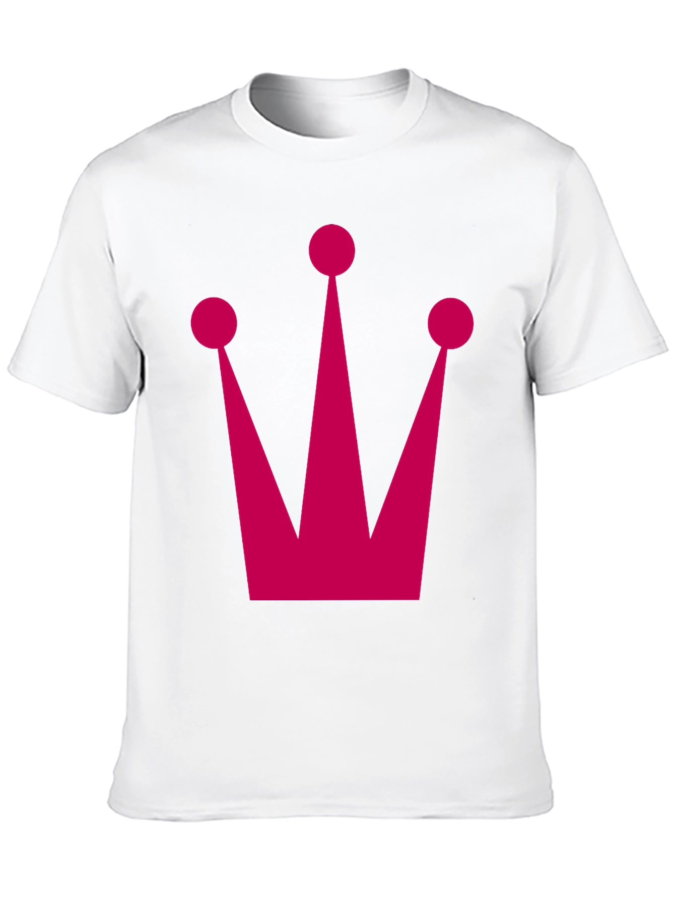 Crown Graphic Tee - Pink Graphic on Black