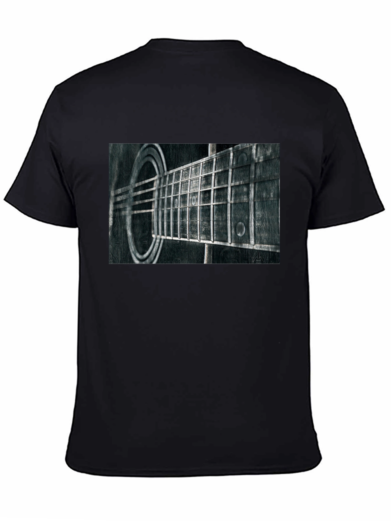 Guitar Fretboard Graphic Tee - Black