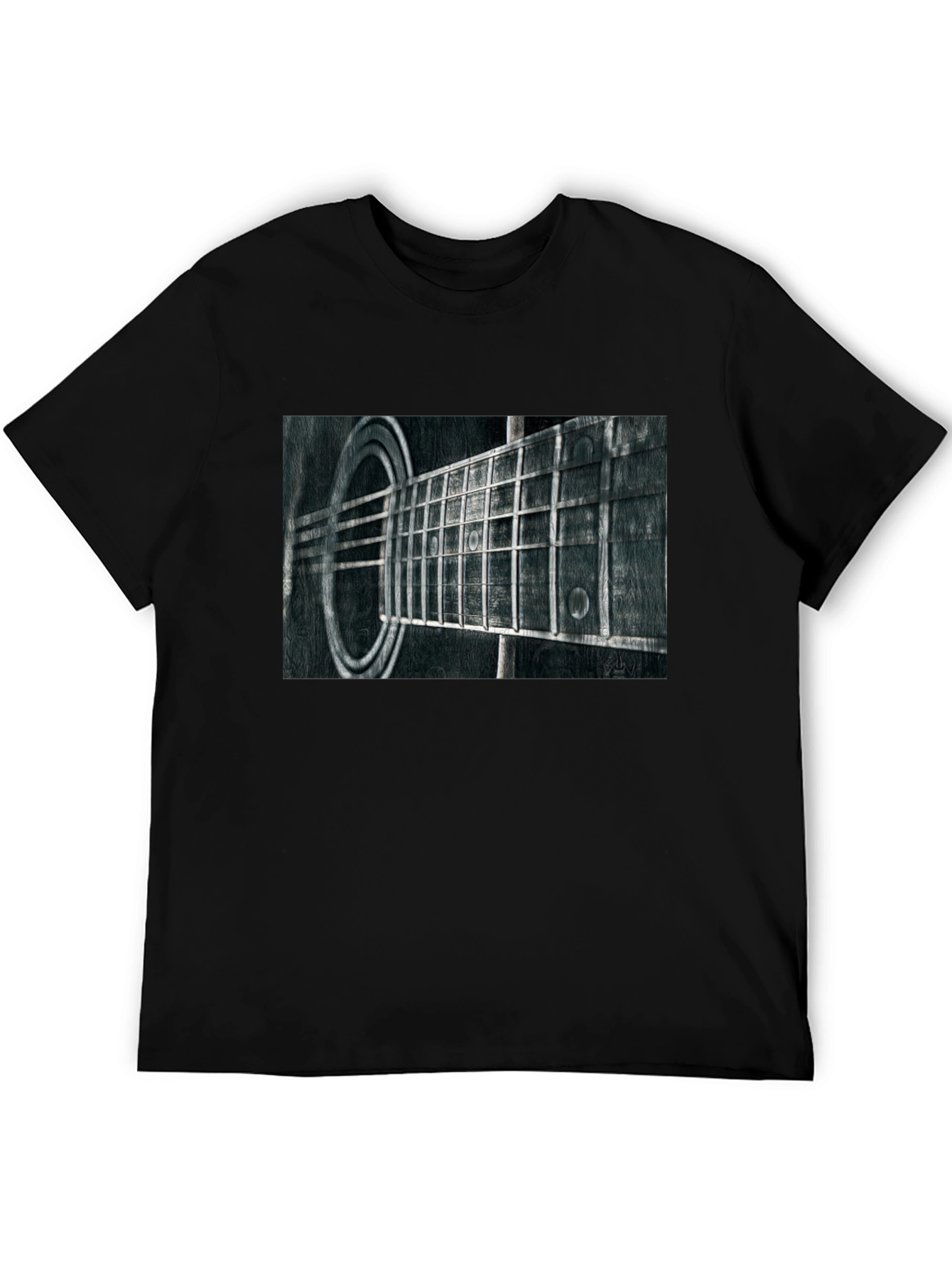 Guitar Fretboard Graphic Tee - Black