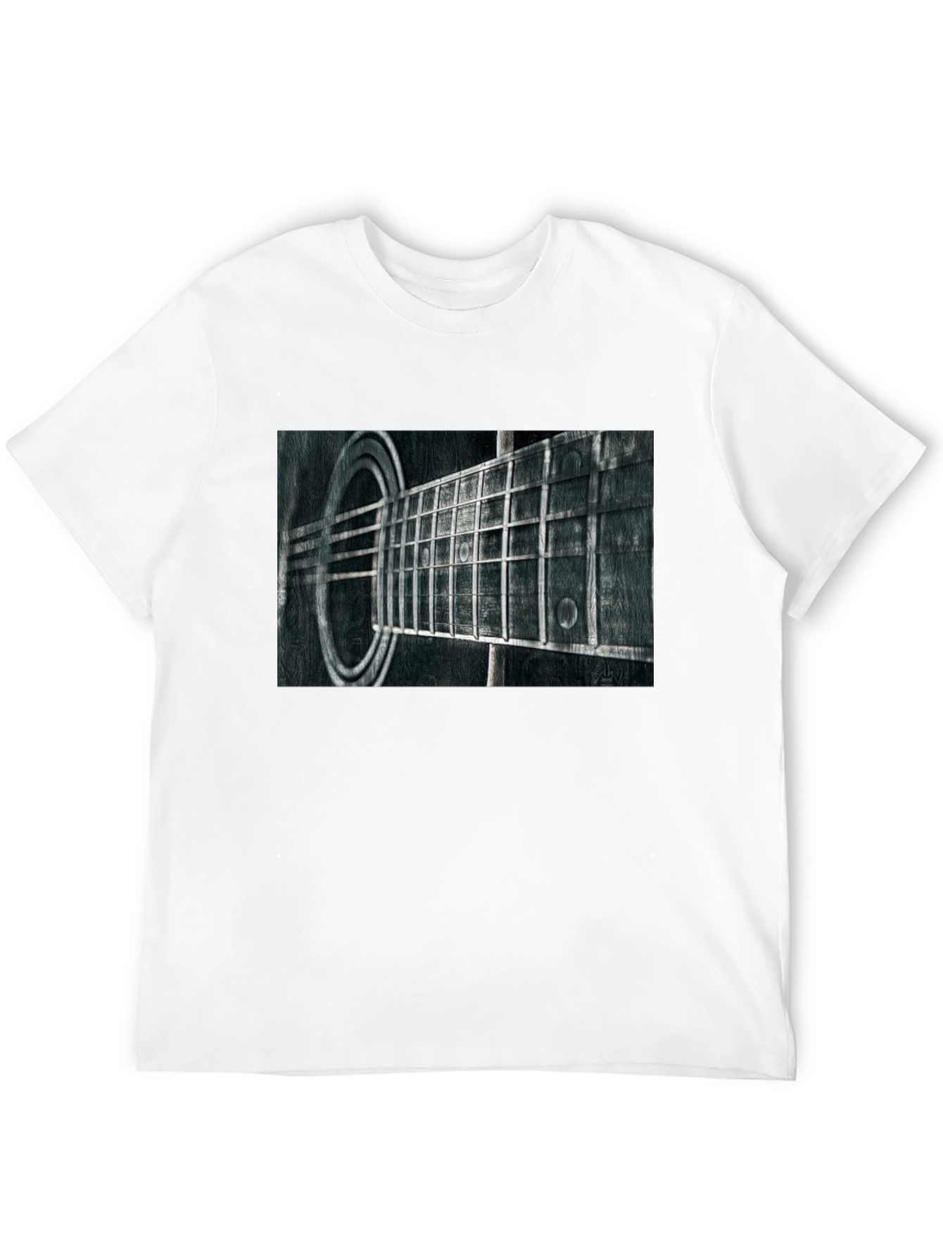 Guitar Fretboard Graphic Tee - Black
