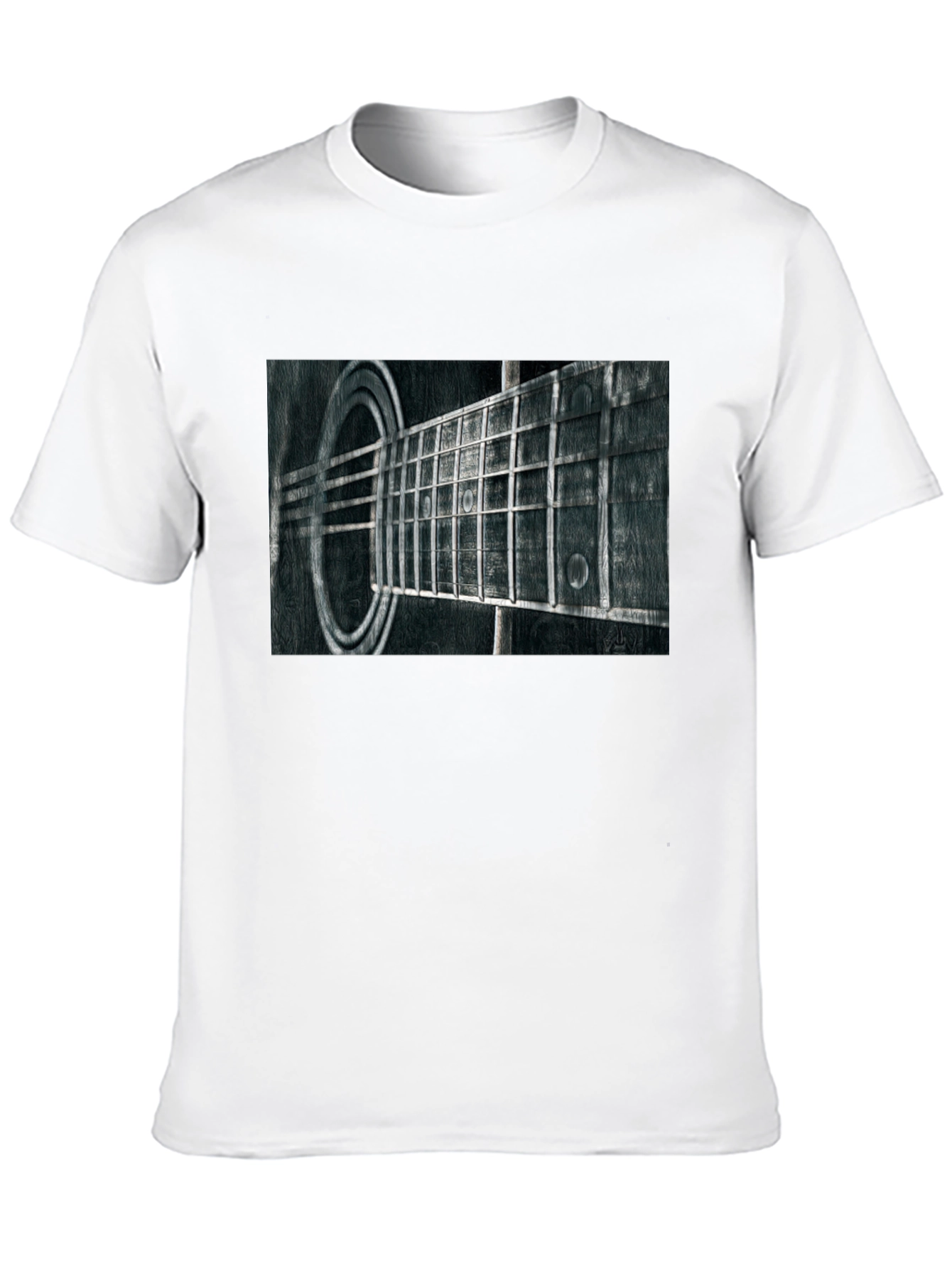 Guitar Fretboard Graphic Tee - Black