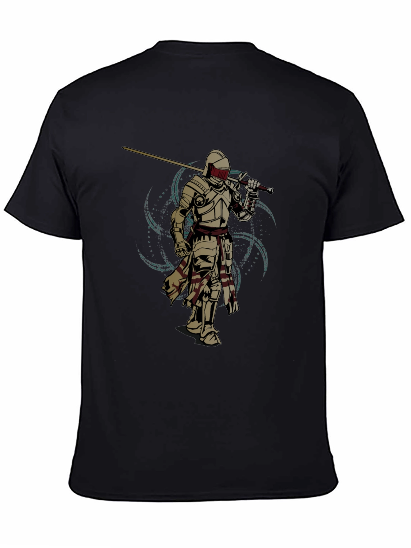 Knight Sword Graphic Tee - Black