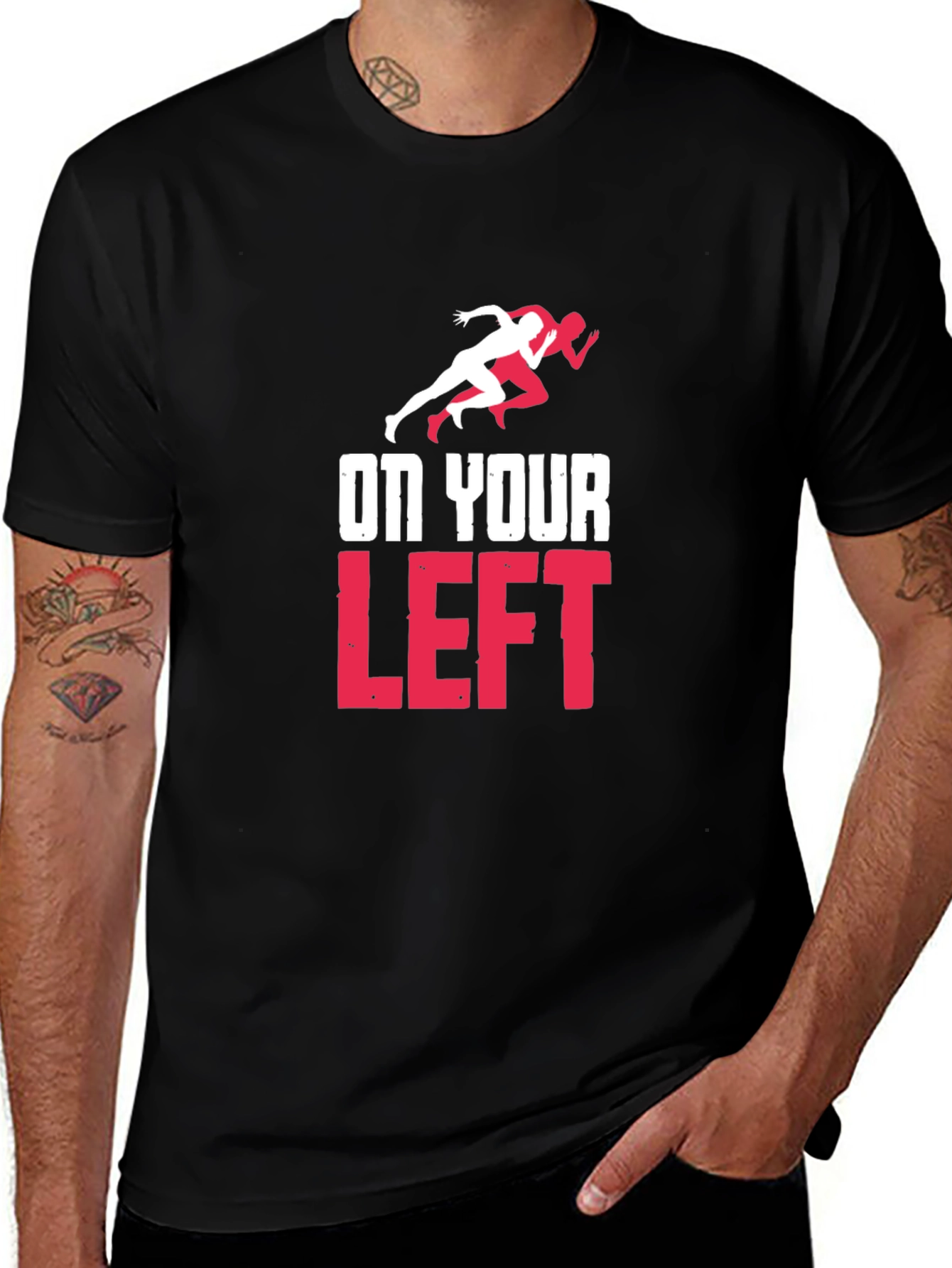On Your Left Runner Graphic Tee