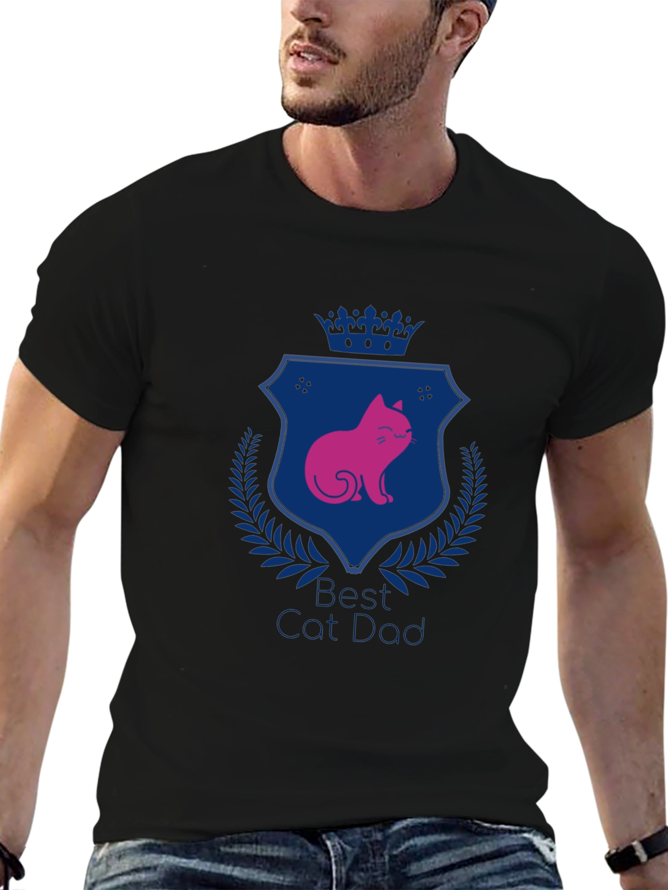 Best Cat Dad T-Shirt - Stylish Graphic Tee