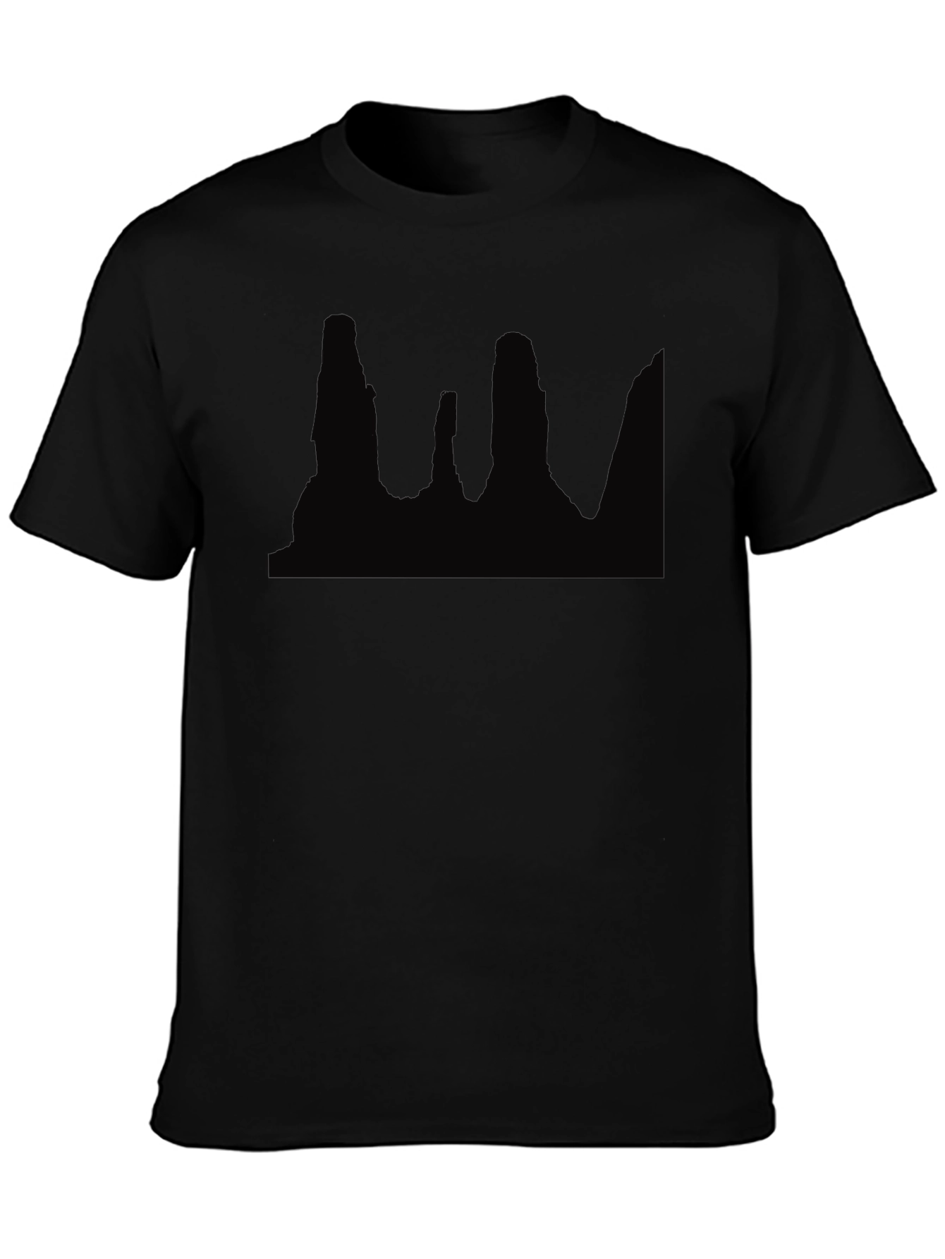 Black Graphic Tee - Desert Skyline