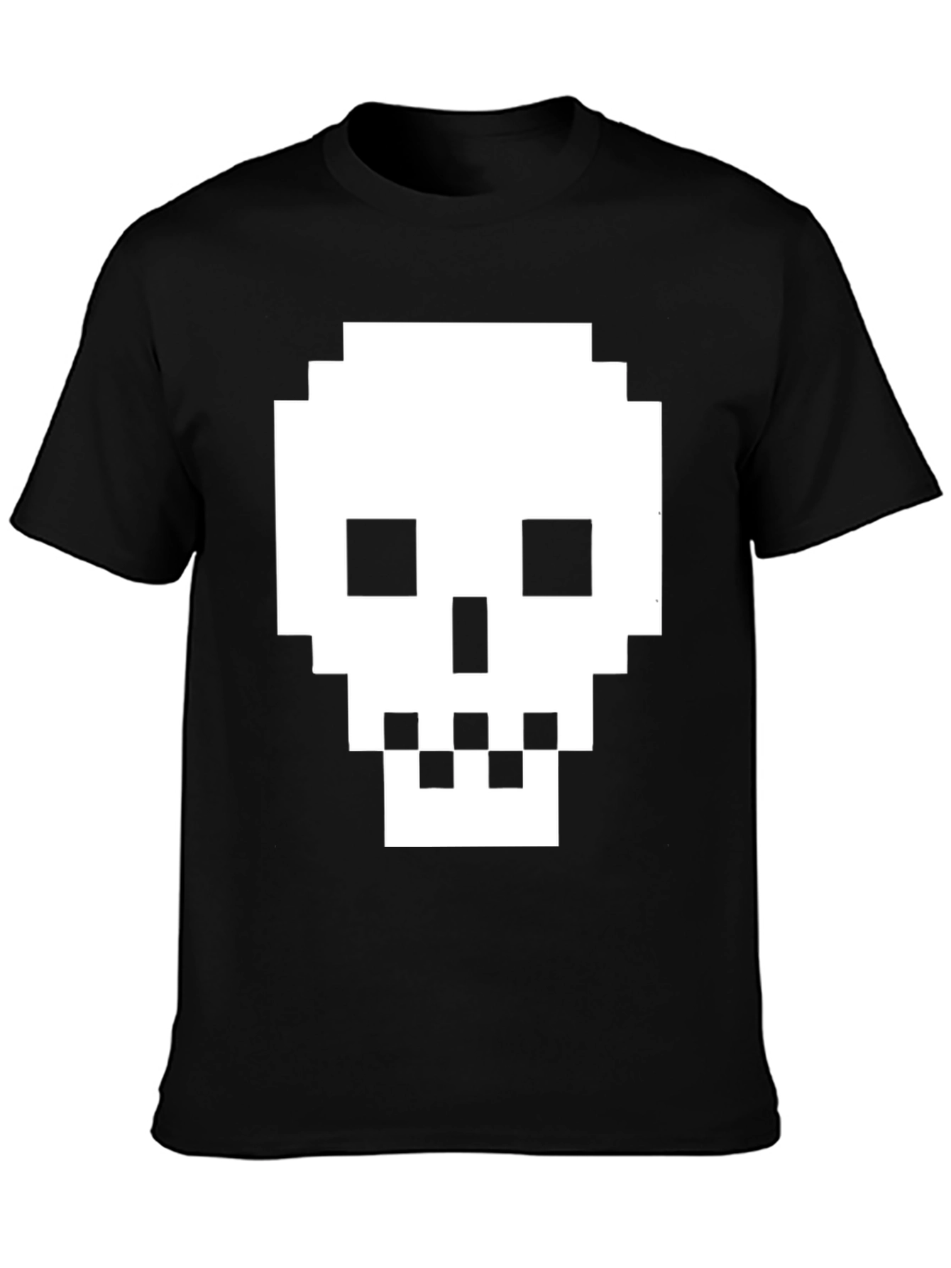 Pixelated Skull T-Shirt - Retro Gaming Tee