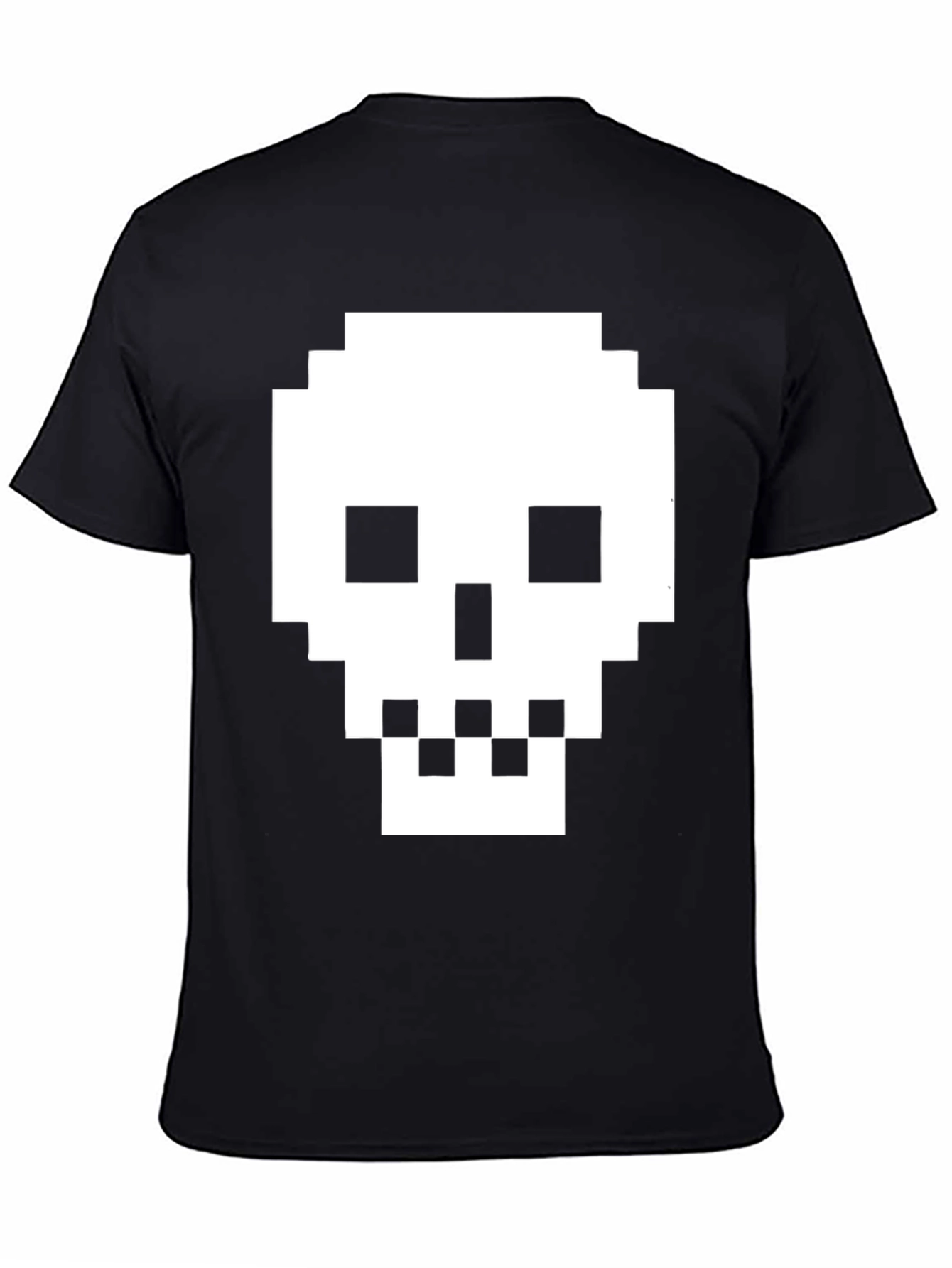 Pixelated Skull T-Shirt - Retro Gaming Tee