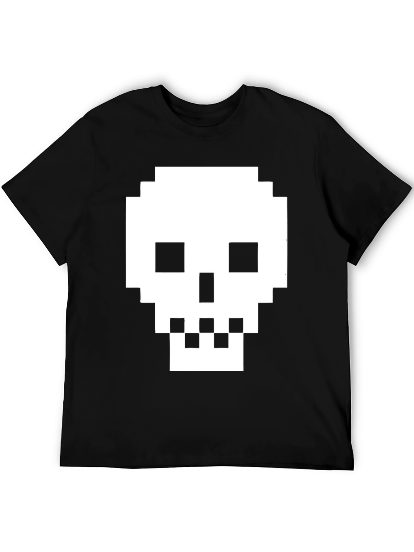 Pixelated Skull T-Shirt - Retro Gaming Tee