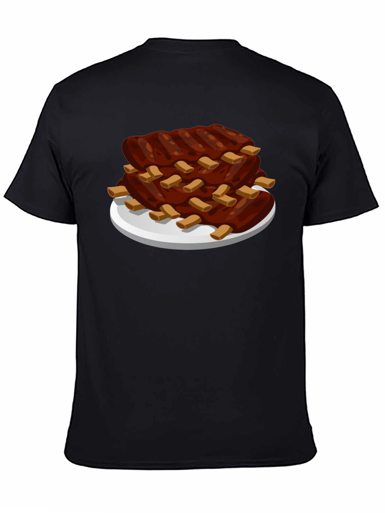 Cartoon Ribs T-Shirt - BBQ Lovers Tee