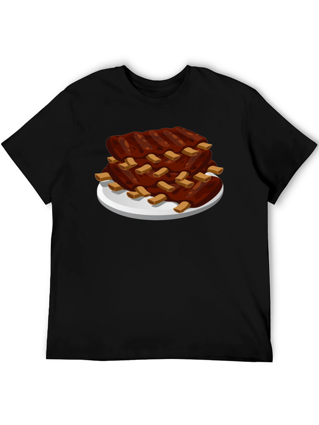 Cartoon Ribs T-Shirt - BBQ Lovers Tee