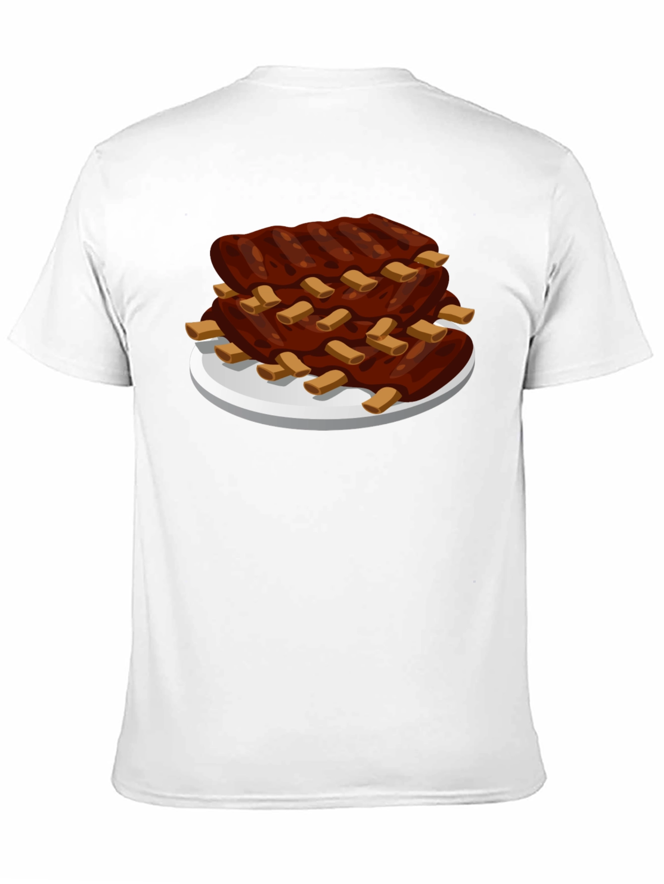 Cartoon Ribs T-Shirt - BBQ Lovers Tee
