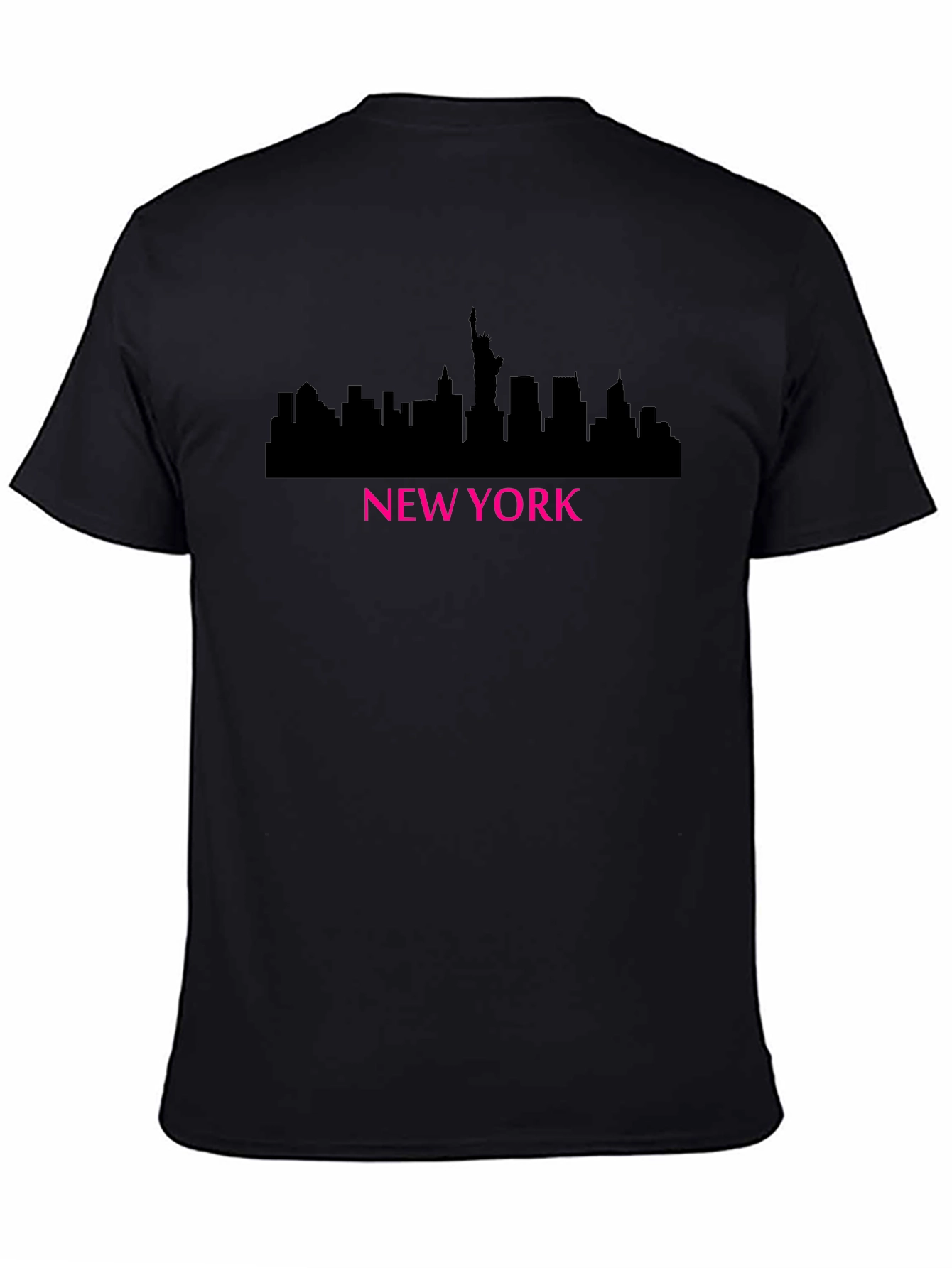 New York Skyline Graphic T-Shirt - Black
