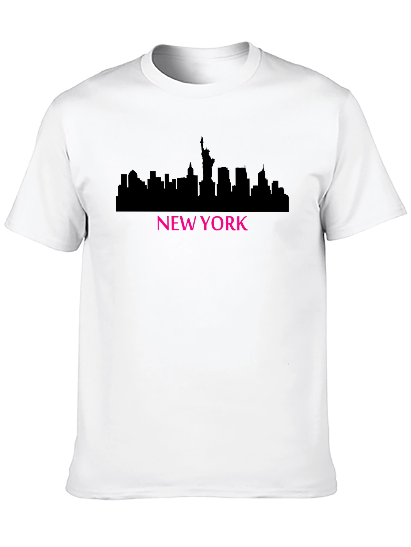 New York Skyline Graphic T-Shirt - Black