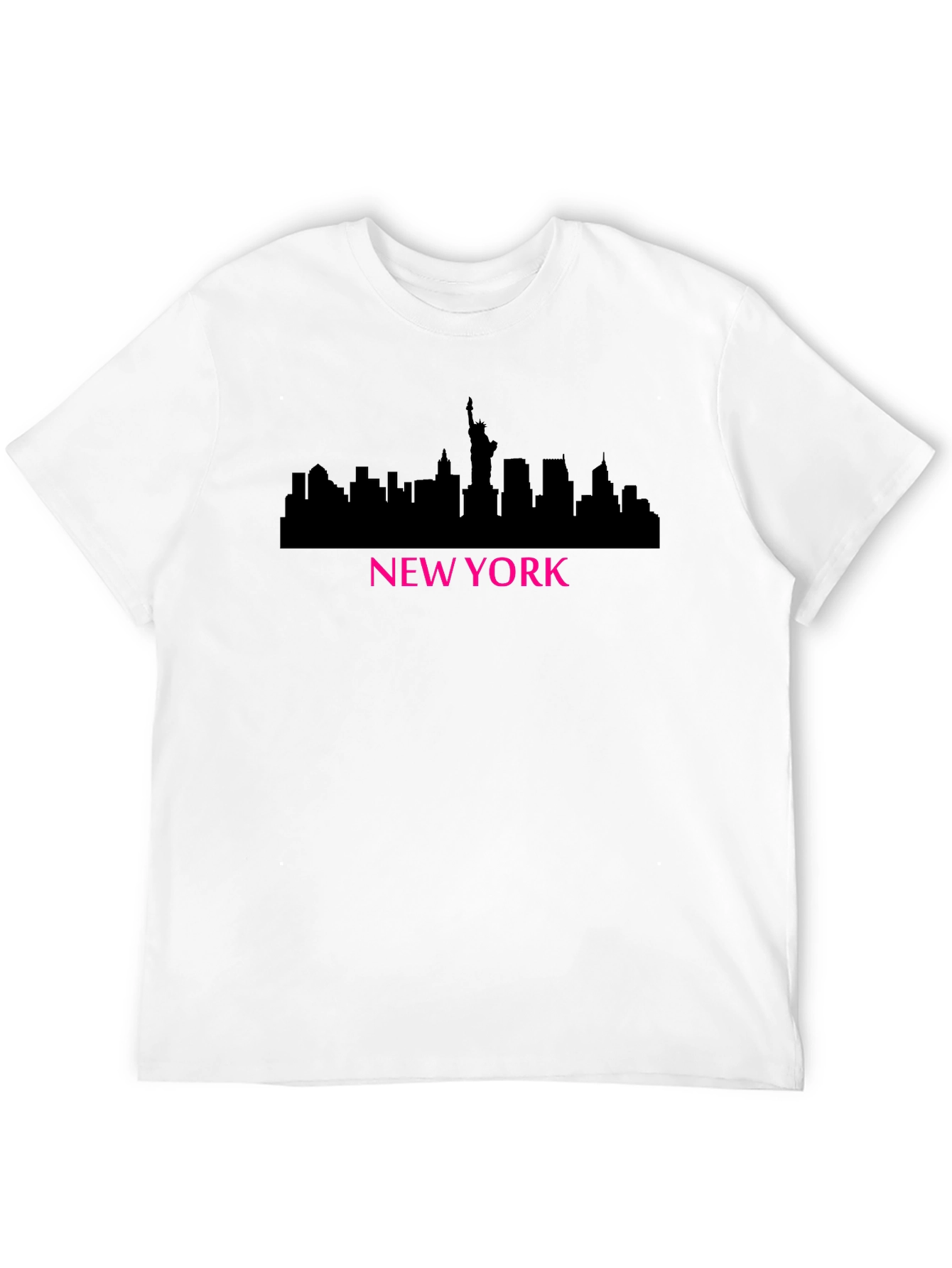New York Skyline Graphic T-Shirt - Black