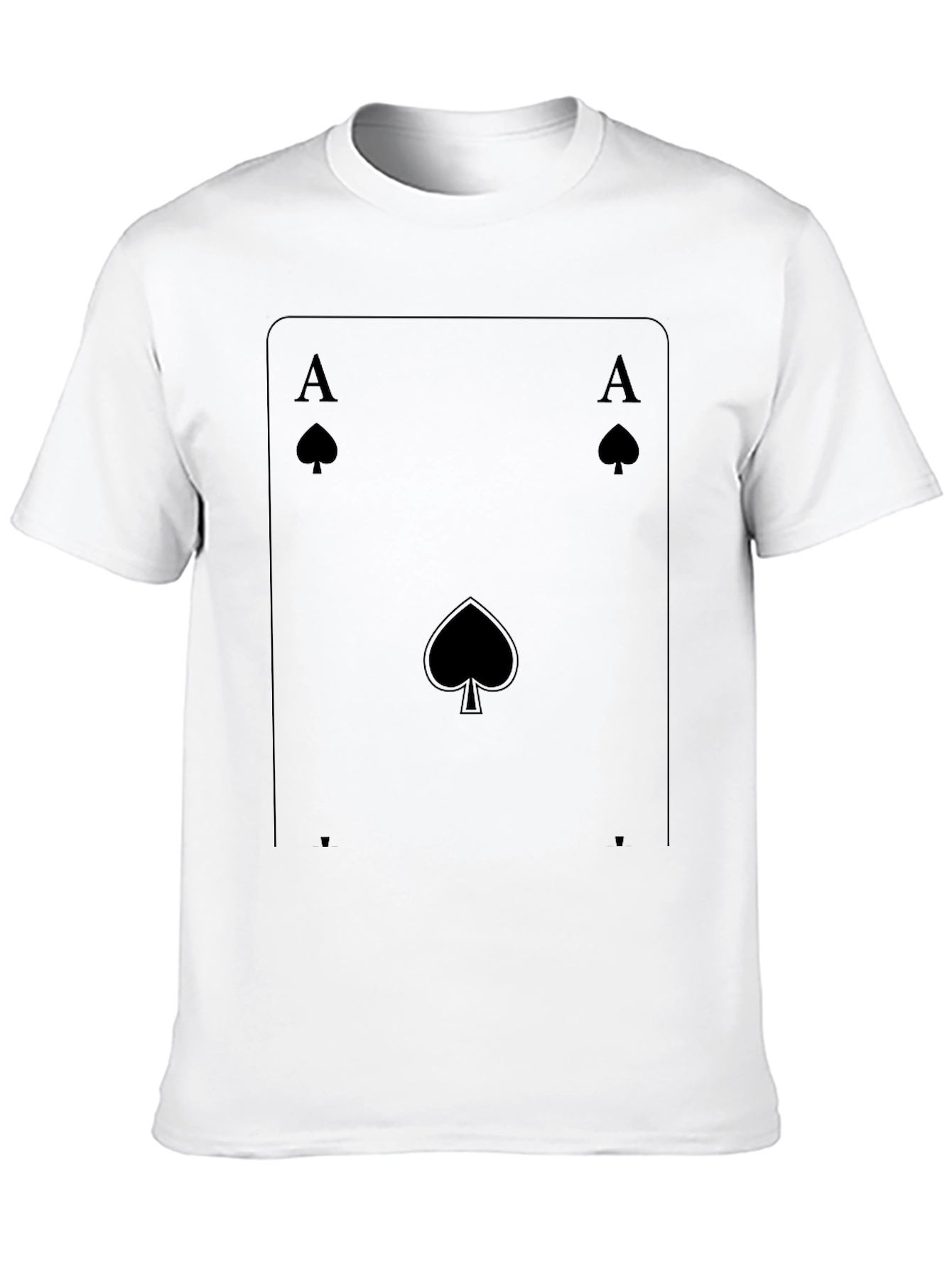 Ace of Spades Graphic Tee - Classic Card Design