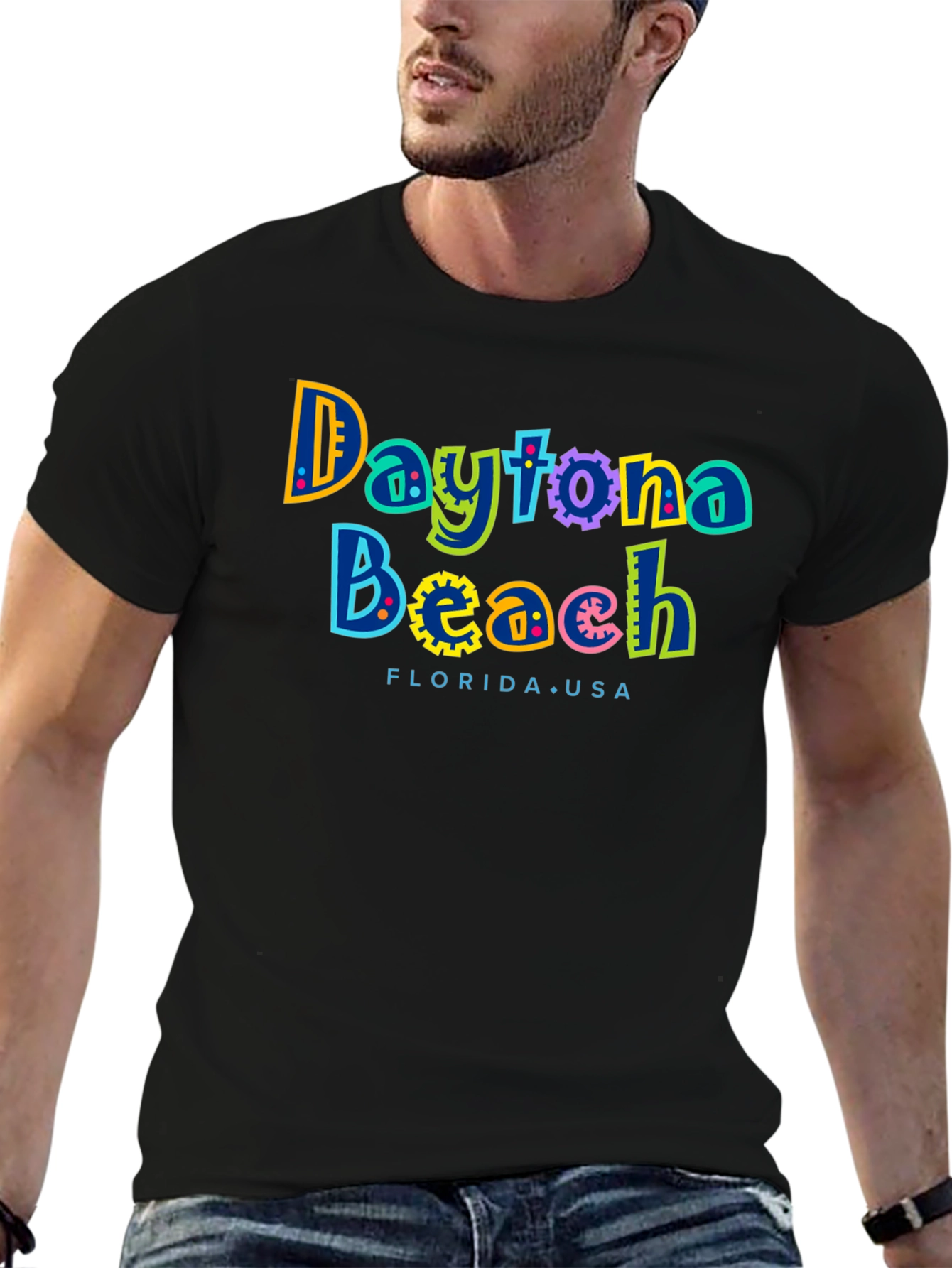 Daytona Beach Graphic Print T-Shirt