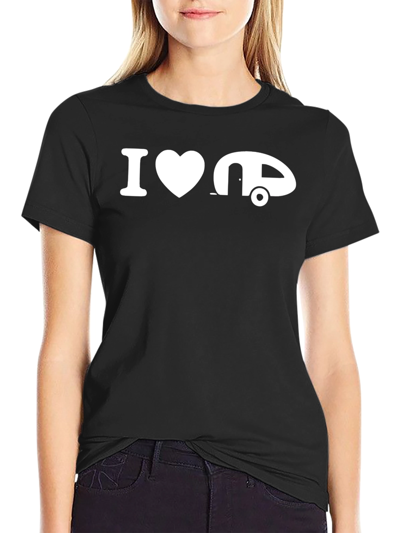 I Love Camping T-Shirt - Black Graphic Tee