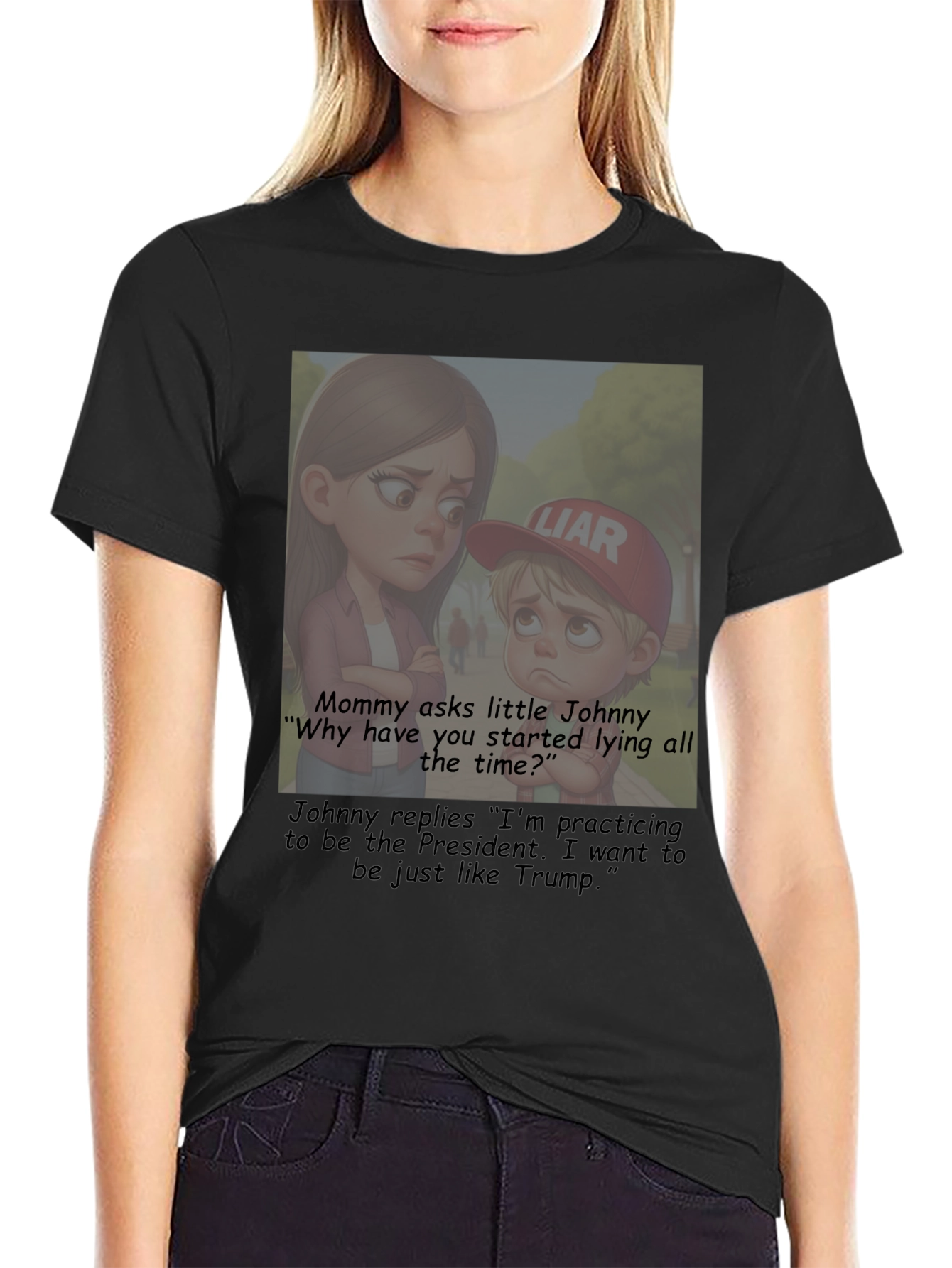 Political Humor T-Shirt: Little Johnny