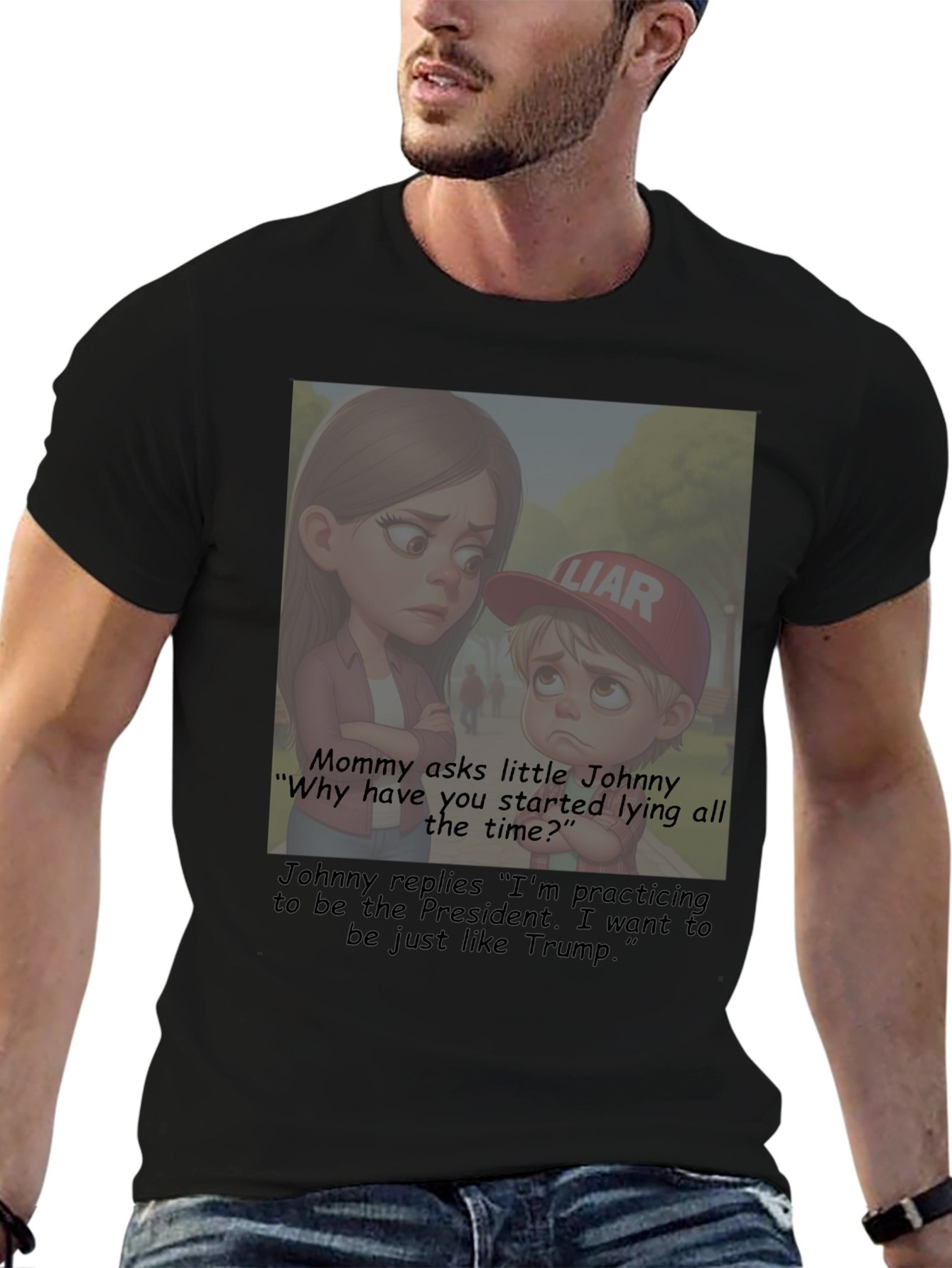 Political Humor T-Shirt: Little Johnny