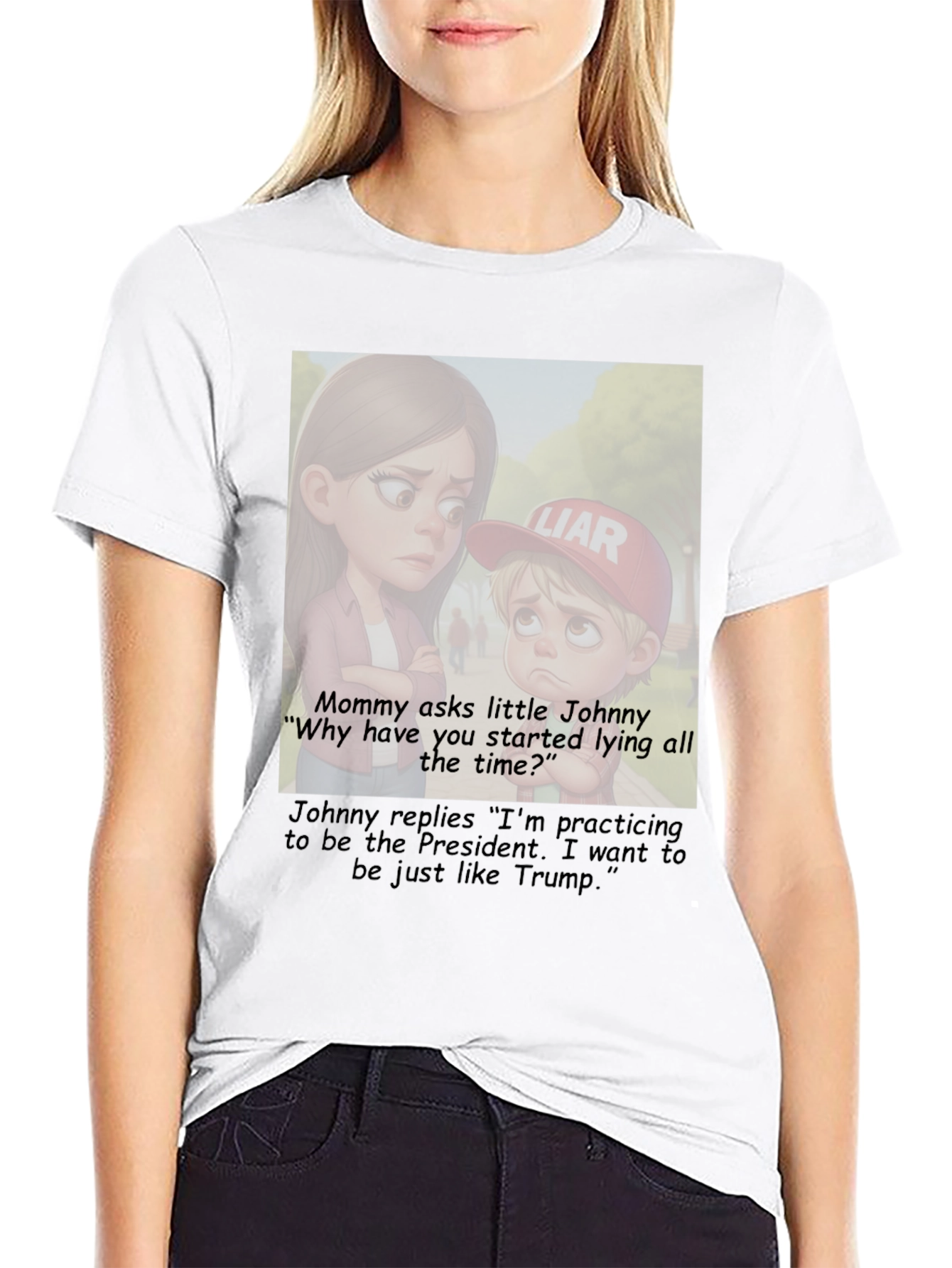Political Humor T-Shirt: Little Johnny