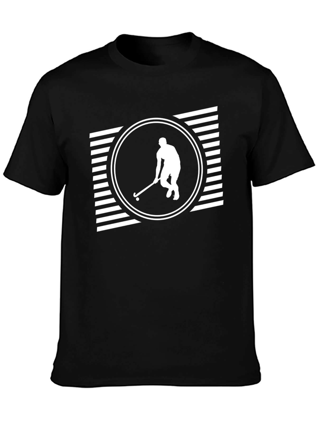 Hockey Player Graphic Tee - Stylish Cotton T-Shirt
