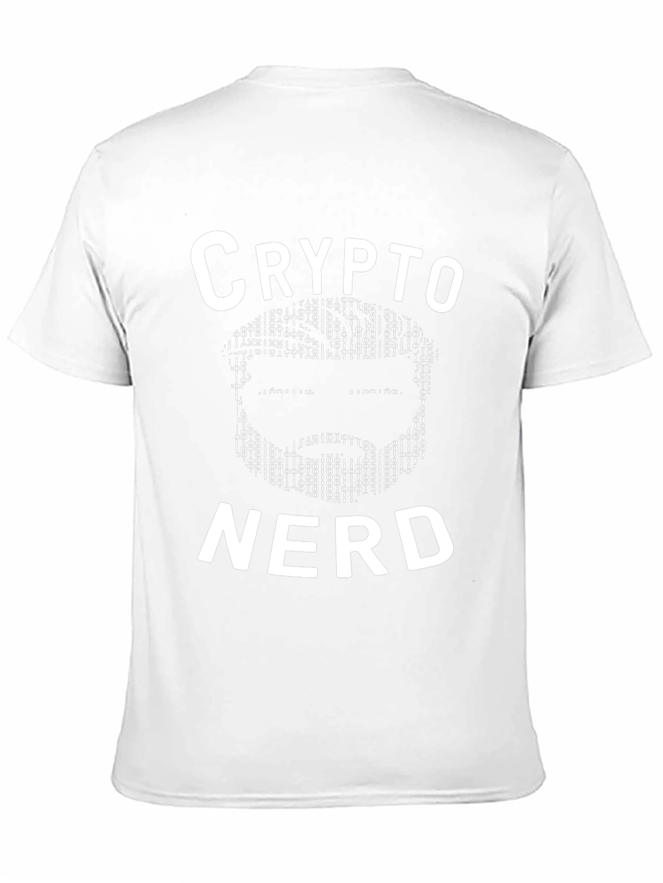 Crypto Nerd Black T-Shirt with Binary Code Graphic