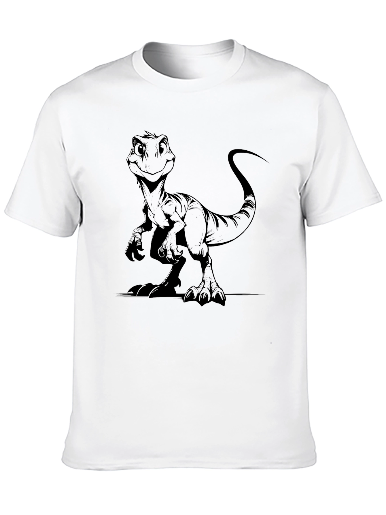Dino T-Shirt - Black Cotton Blend